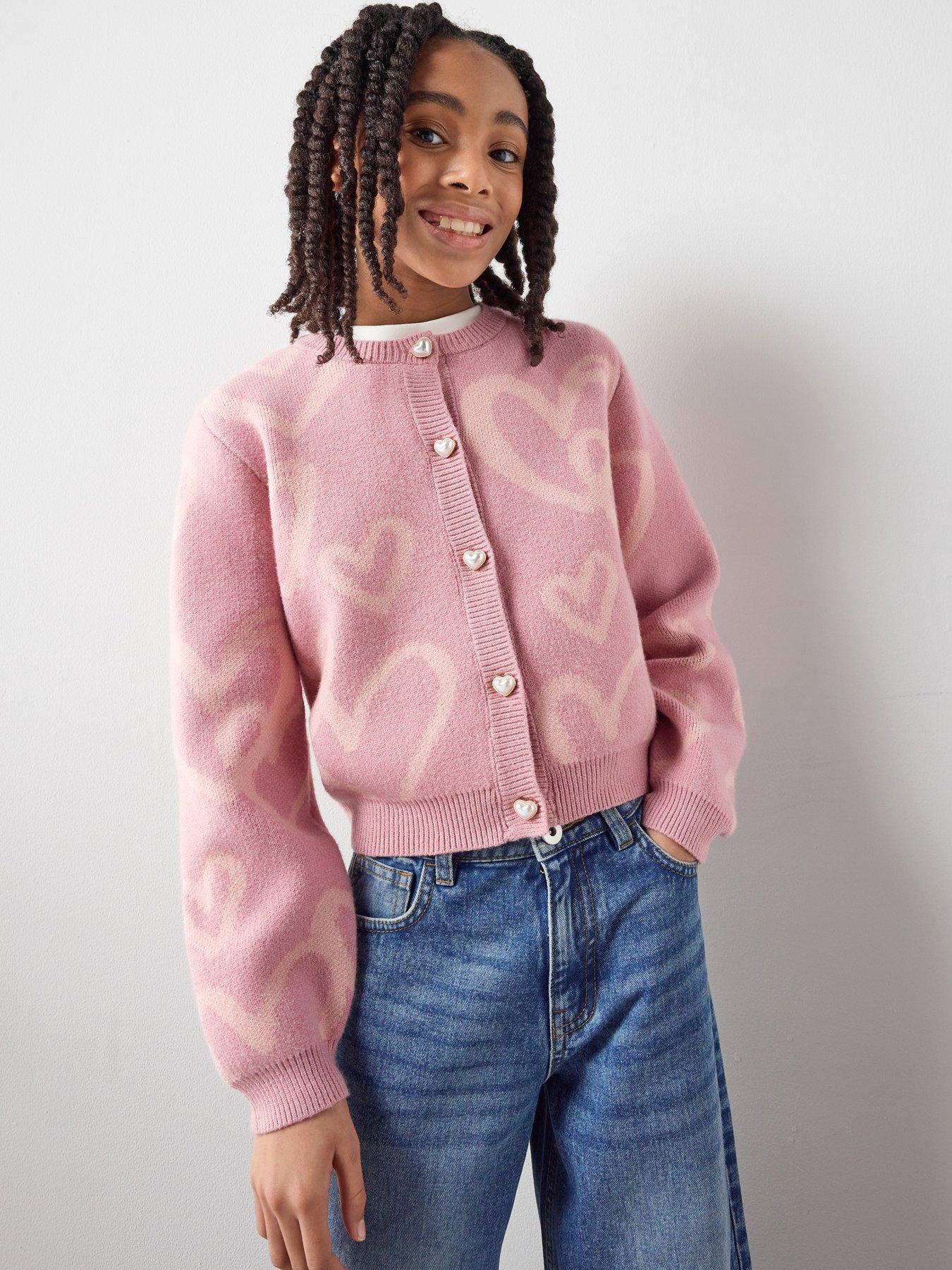 Image 1 of 7 of The Very Collection Girls Heart Cardigan
