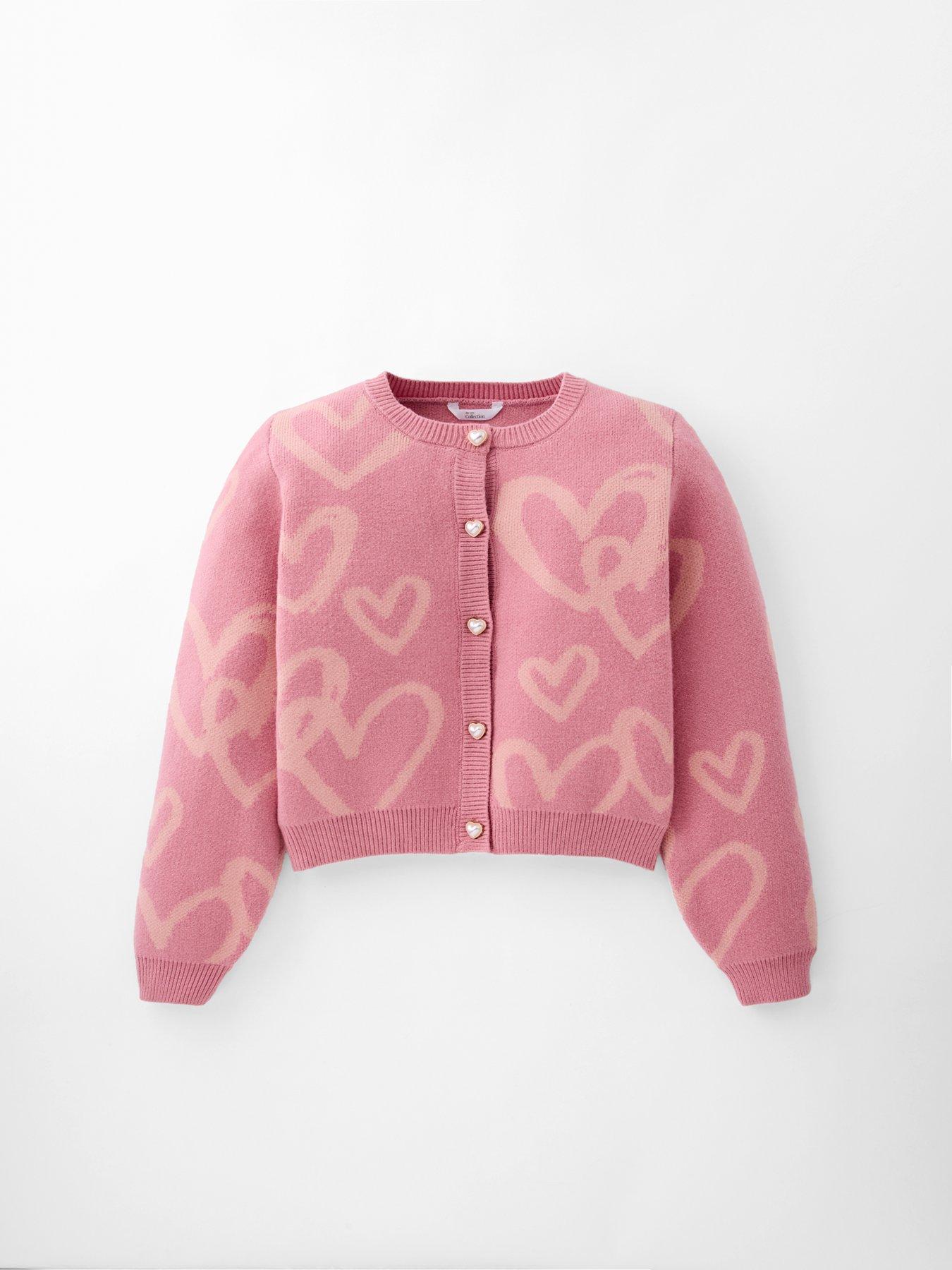 Image 7 of 7 of The Very Collection Girls Heart Cardigan