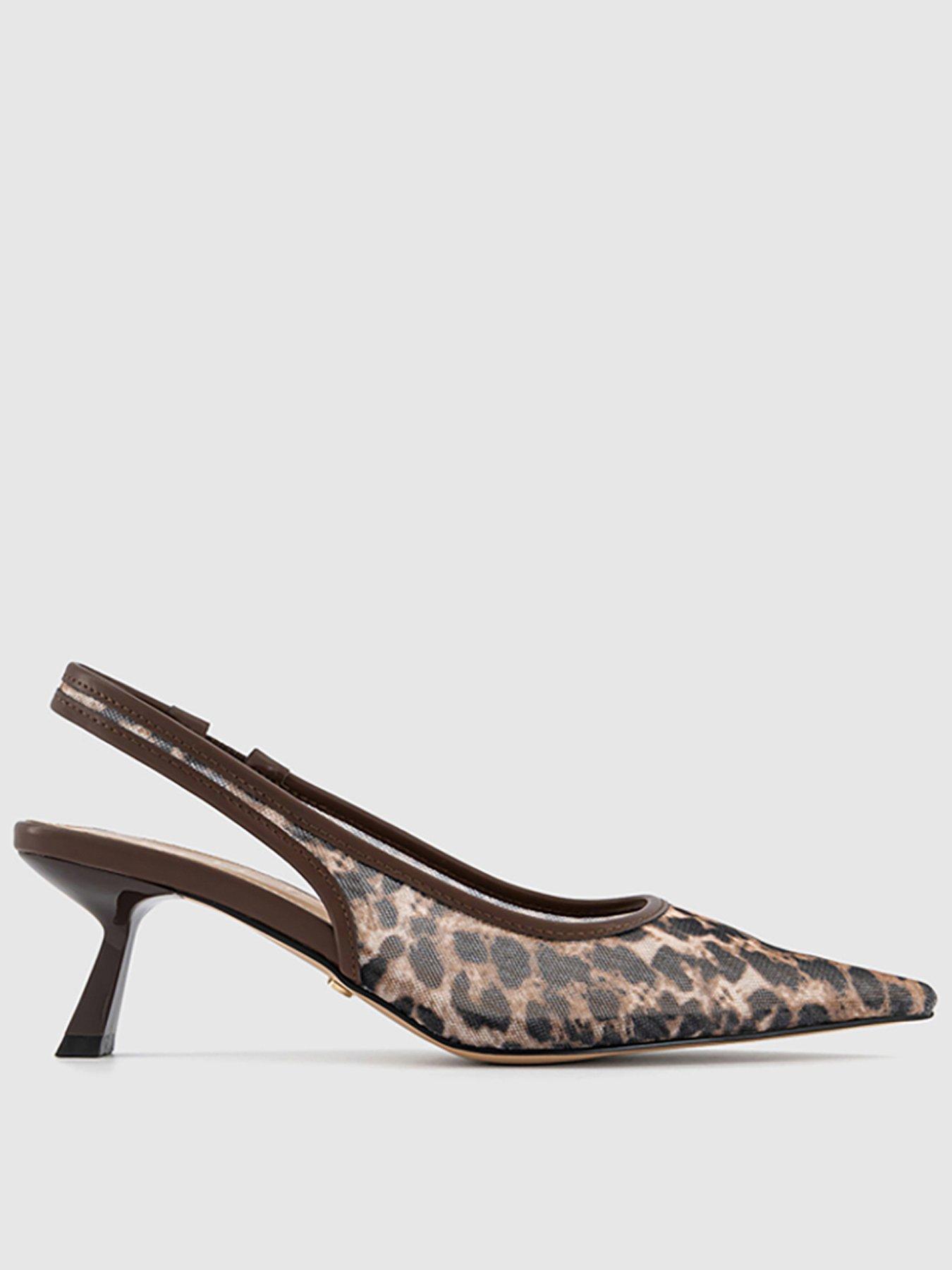 OFFICE Million Mesh Slingback - Leopard