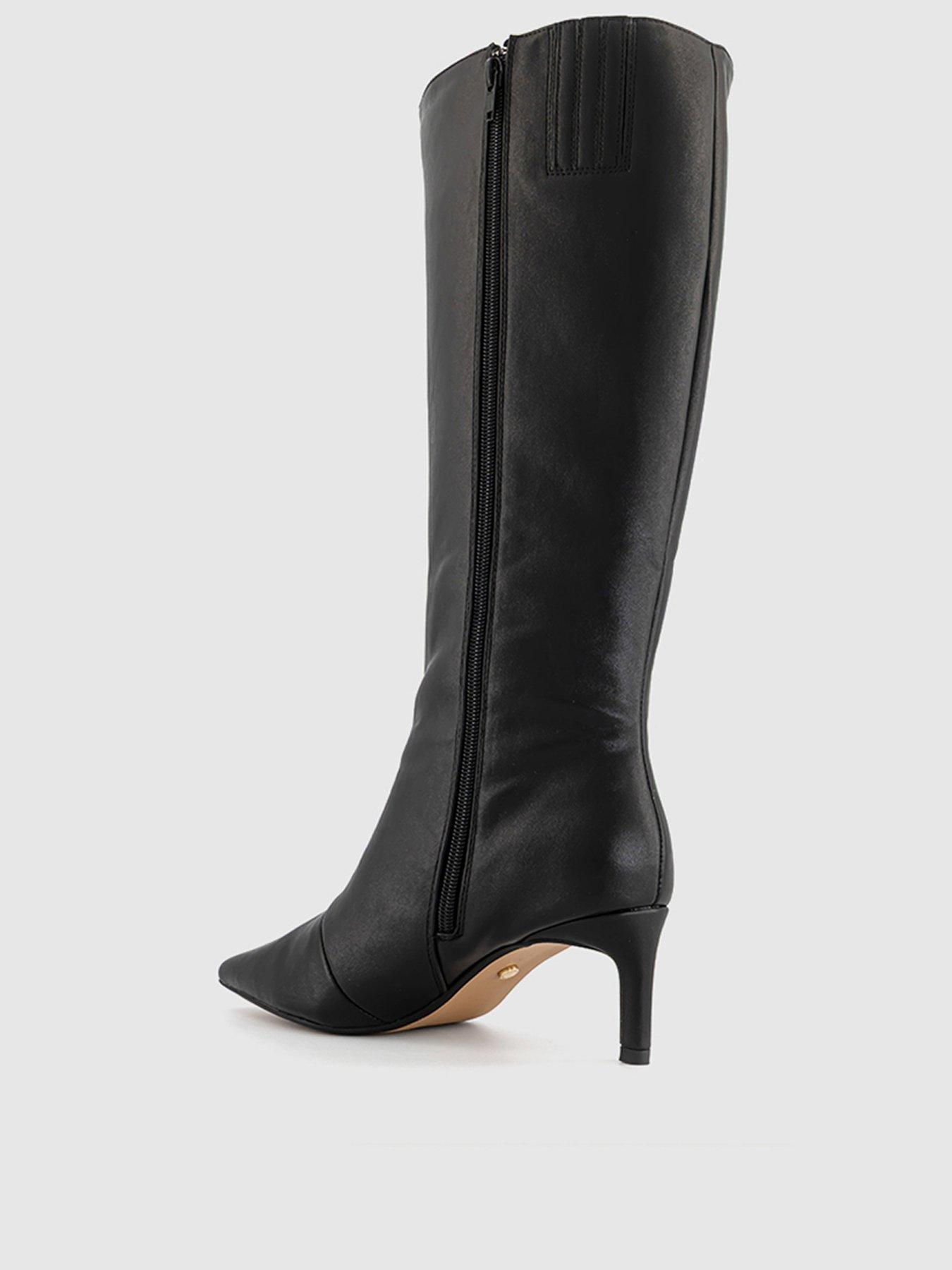 office-karina-kitten-heel-knee-boot-blackback