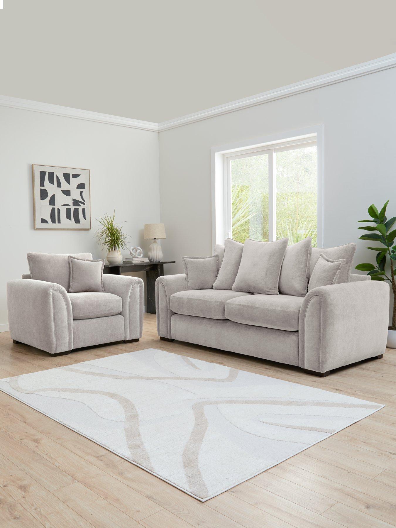 Very Home Carmen 3 Seater Scatter Sofa + Chair