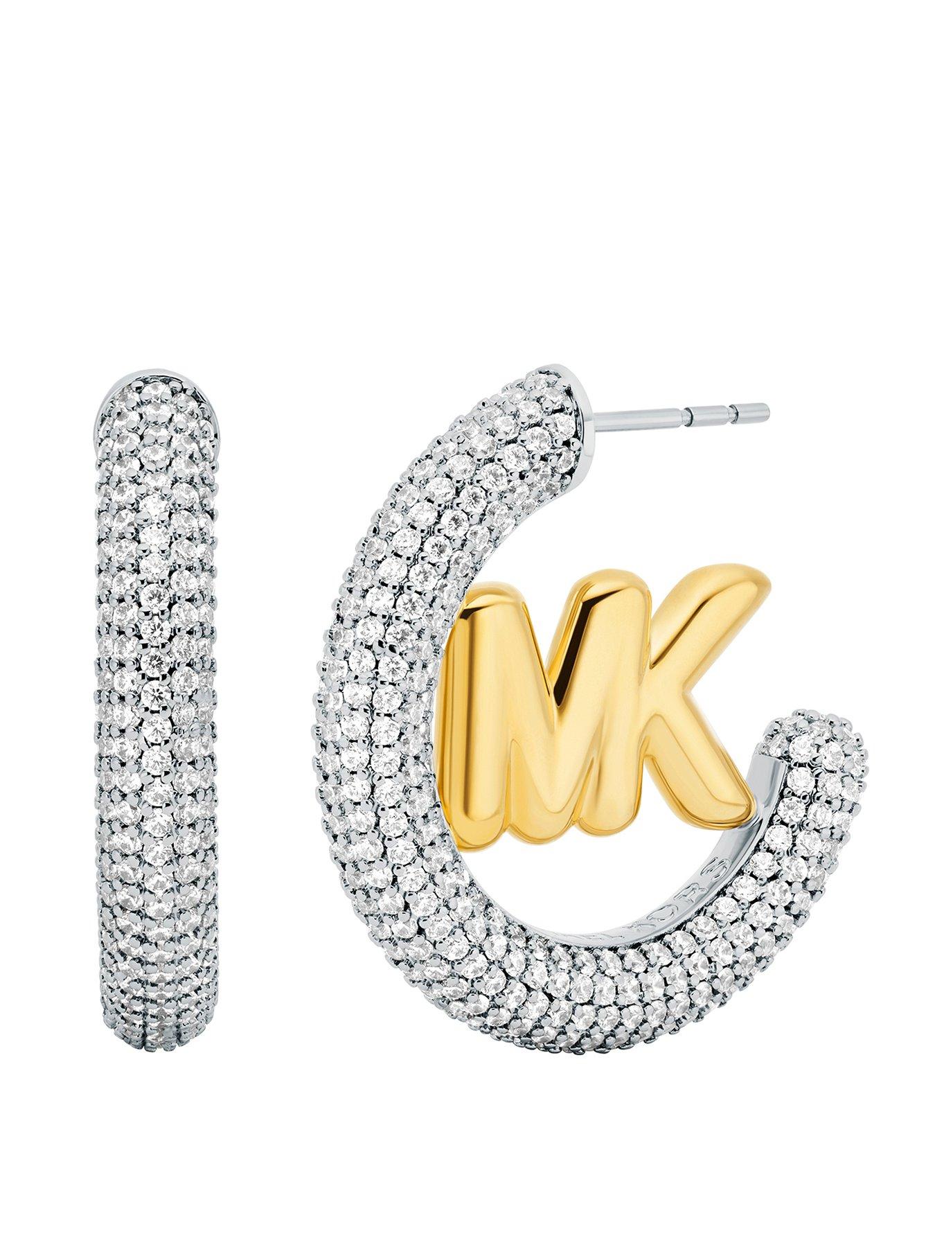 michael-kors-paveacutenbsplogo-hoop-earrings