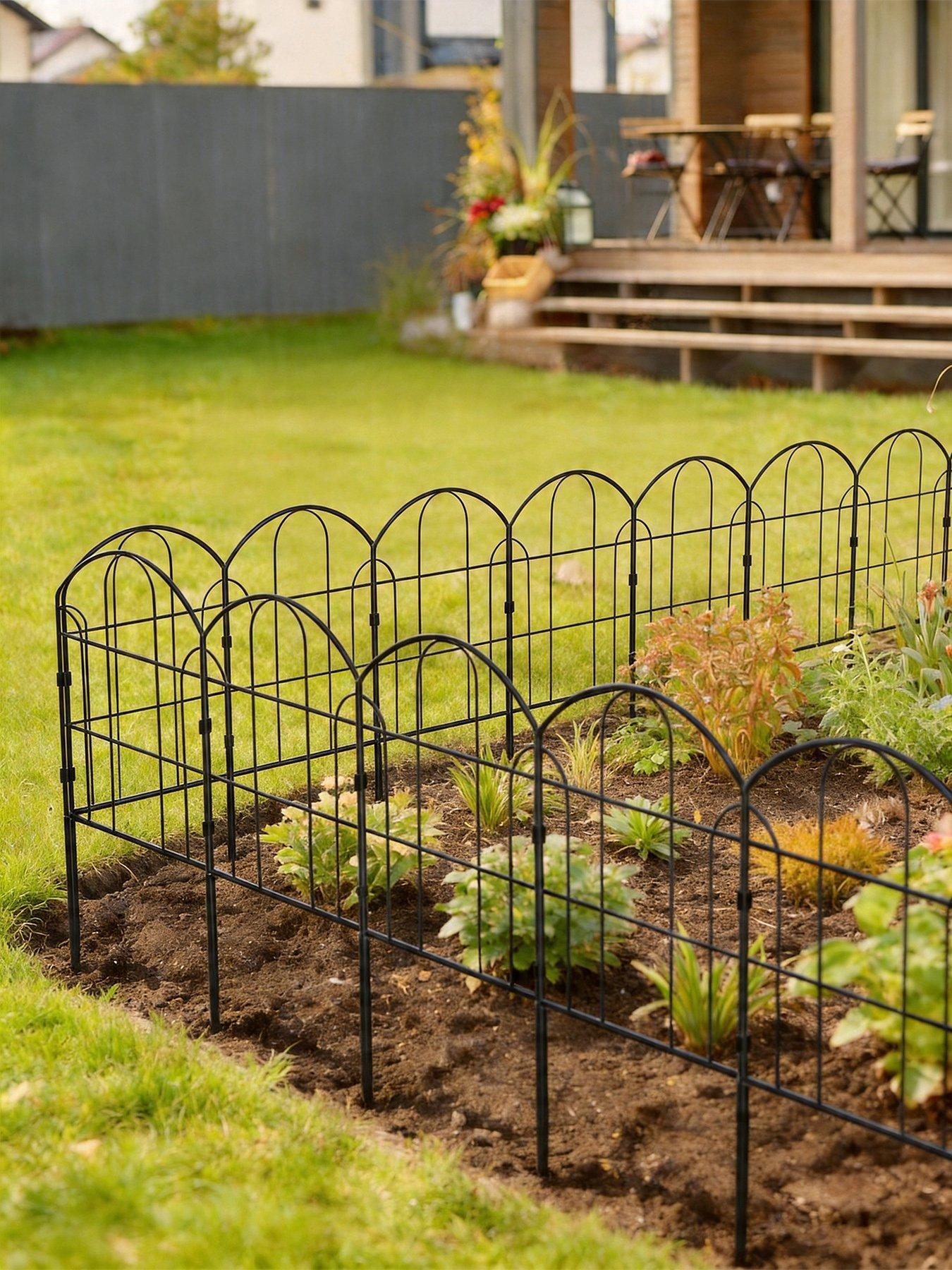 Living And Home 10Pcs Arches Garden Picket Fences in One Colour