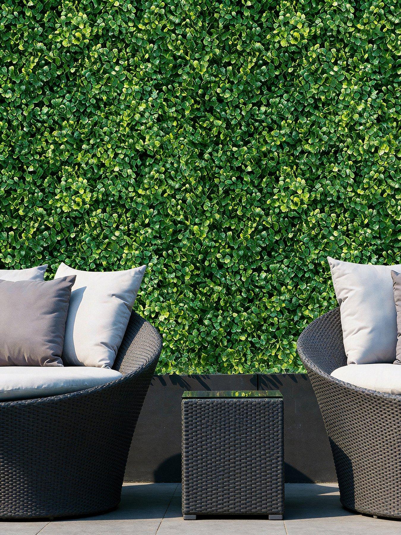Living And Home 6 Pcs Simulation Milan Plant Wall W 60Cm X D 40Cm in One Colour