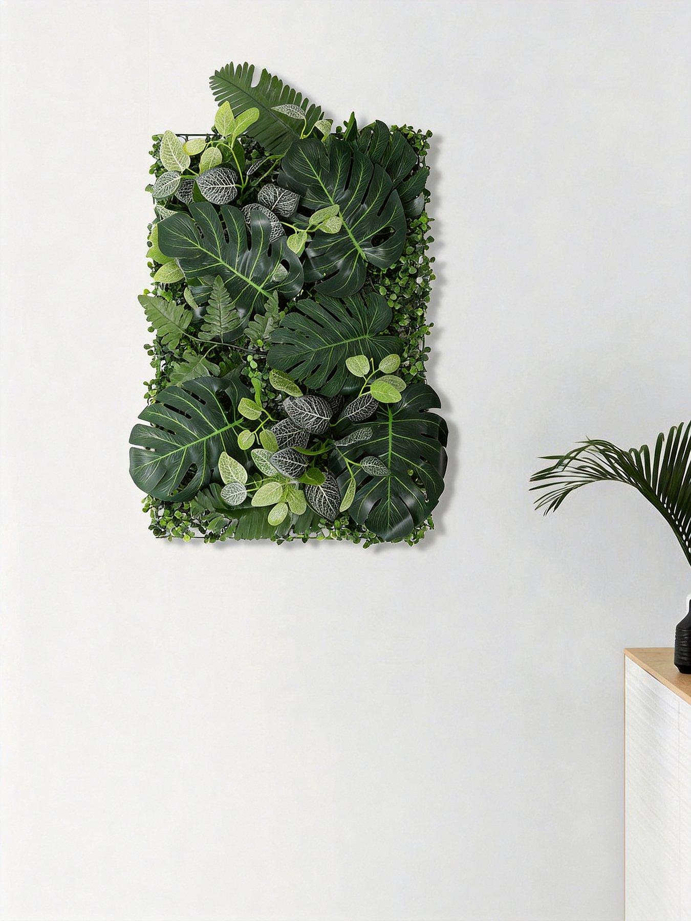 Image 1 of 6 of Living and Home Artificial Grass Hedge Wall Panels W 60cm x D 40cm