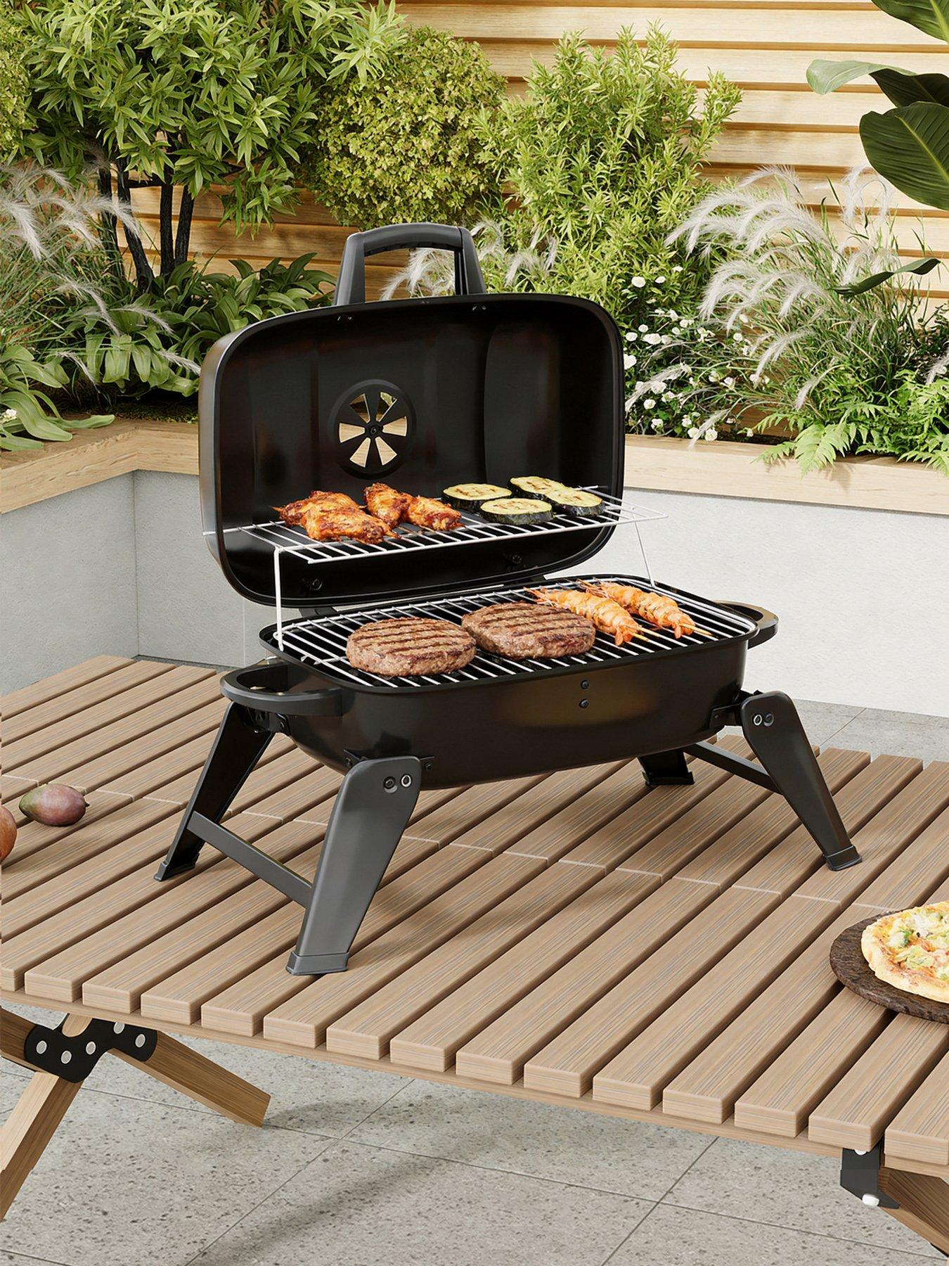 Living And Home Outdoor Charcoal Bbq Grill Stove in One Colour
