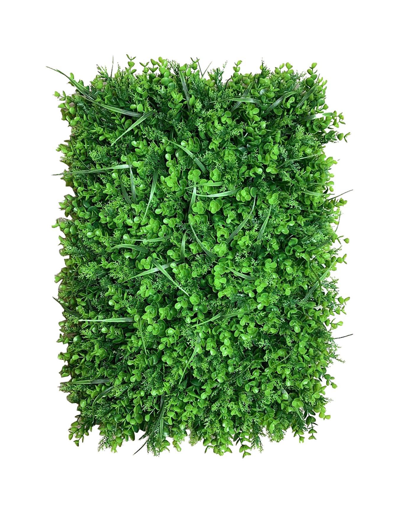 Image 2 of 6 of Living and Home Artificial Eucalyptus Hedge Wall Panels W 60cm x D 40cm
