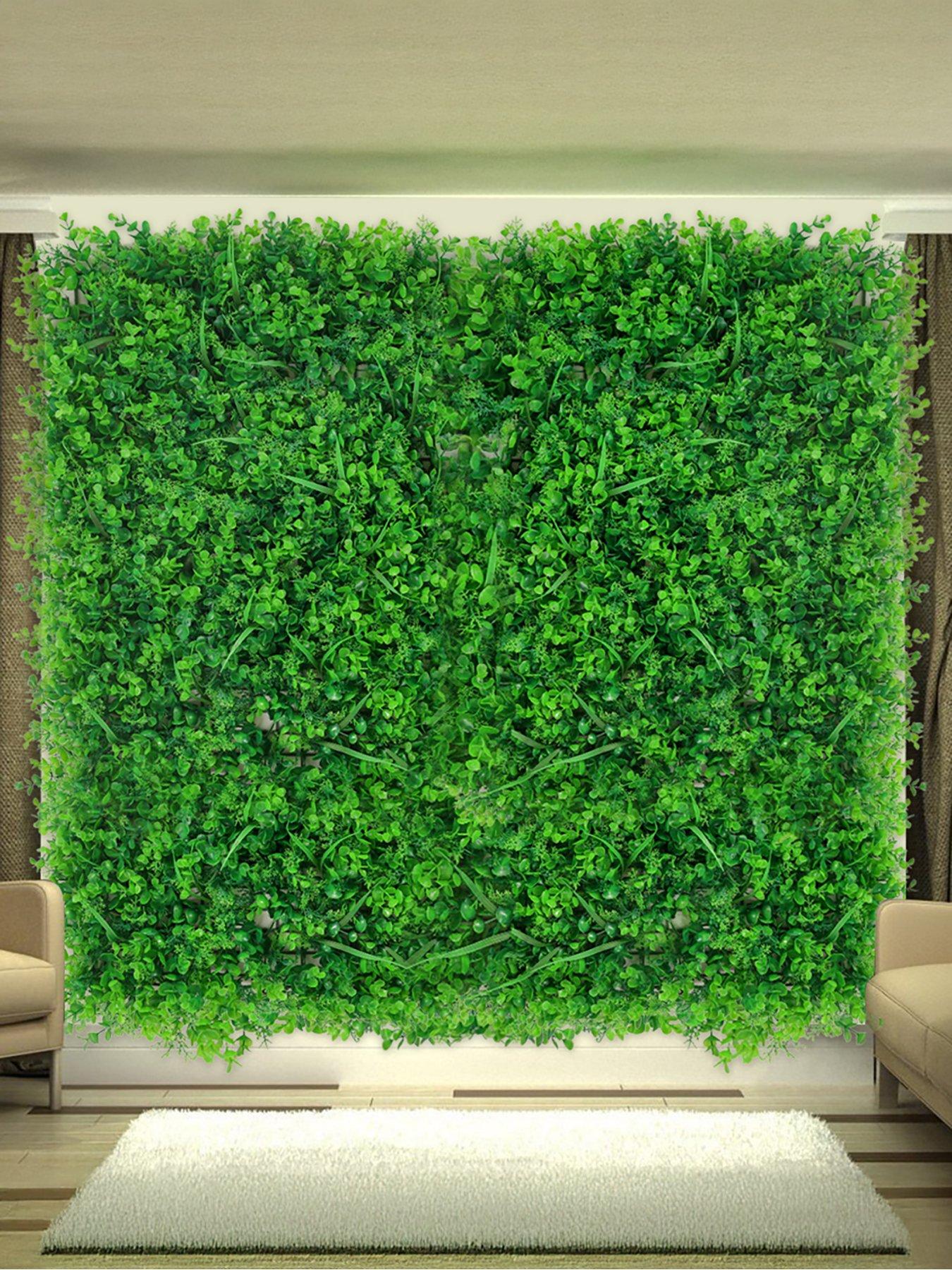 Image 4 of 6 of Living and Home Artificial Eucalyptus Hedge Wall Panels W 60cm x D 40cm