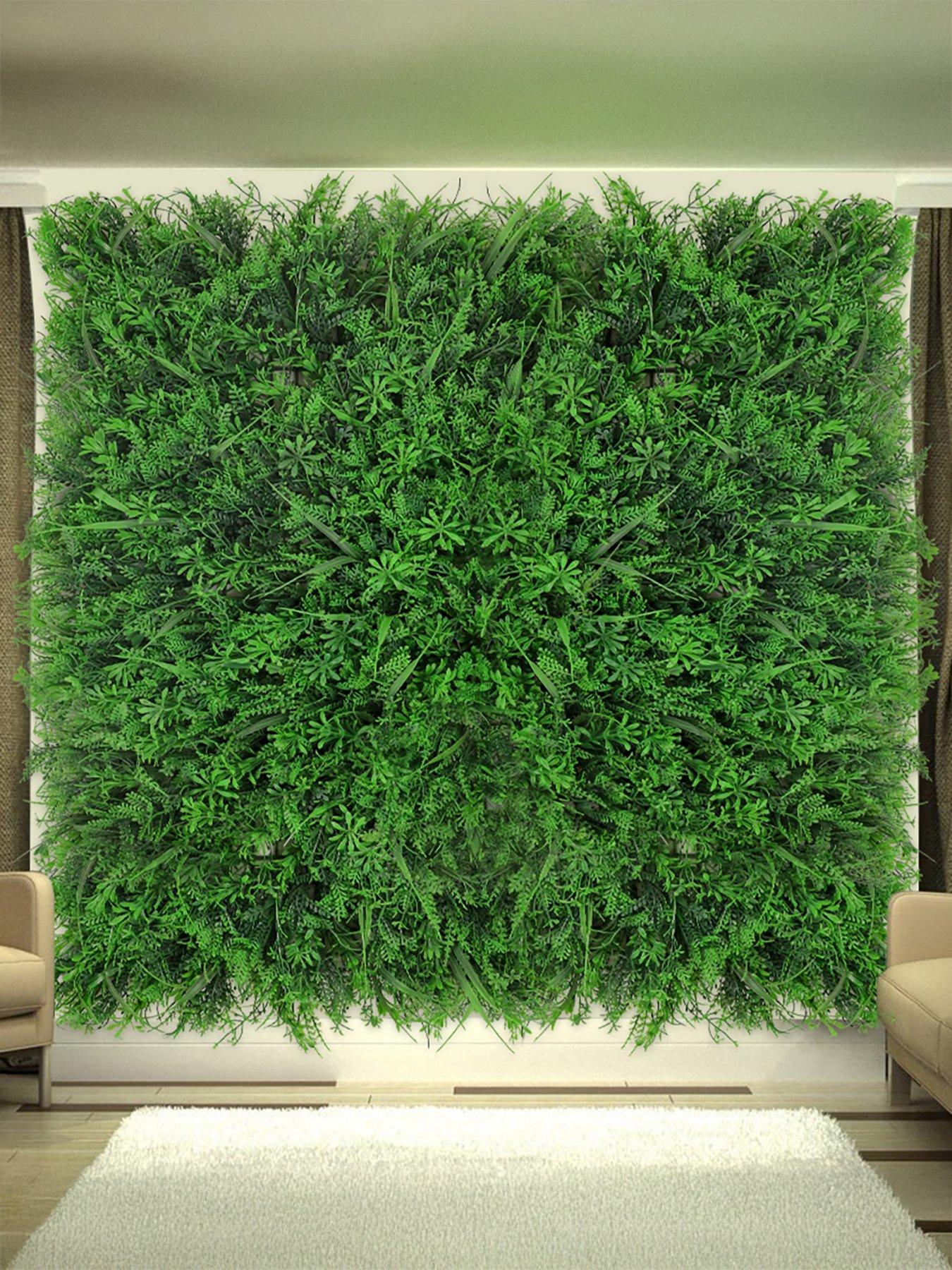 Living and Home Artificial Hedge Wall Panel W 60cm x D 40cm