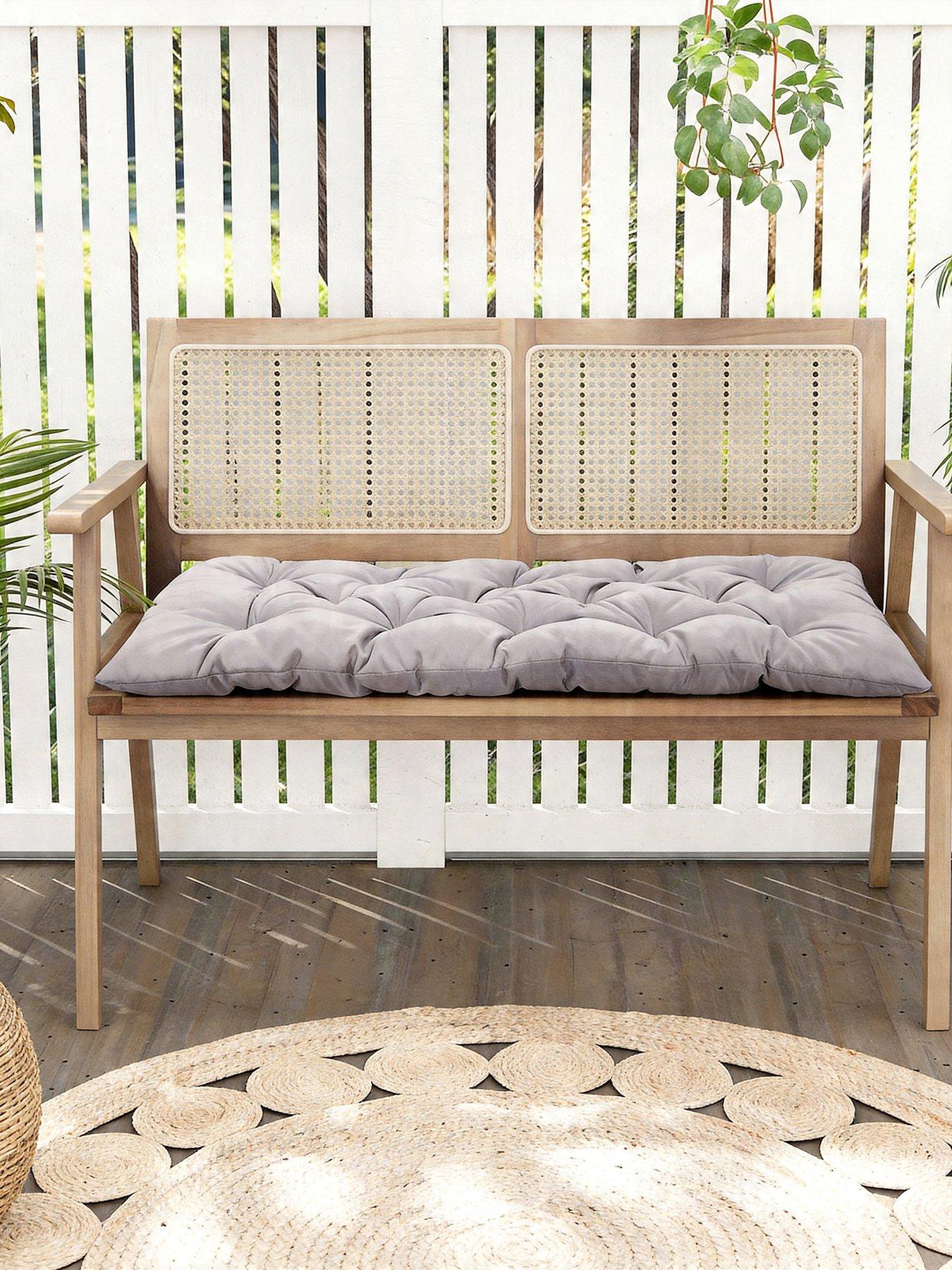 Living And Home Garden Seat Pad Light Grey L 120Cm X W 50Cm in One Colour