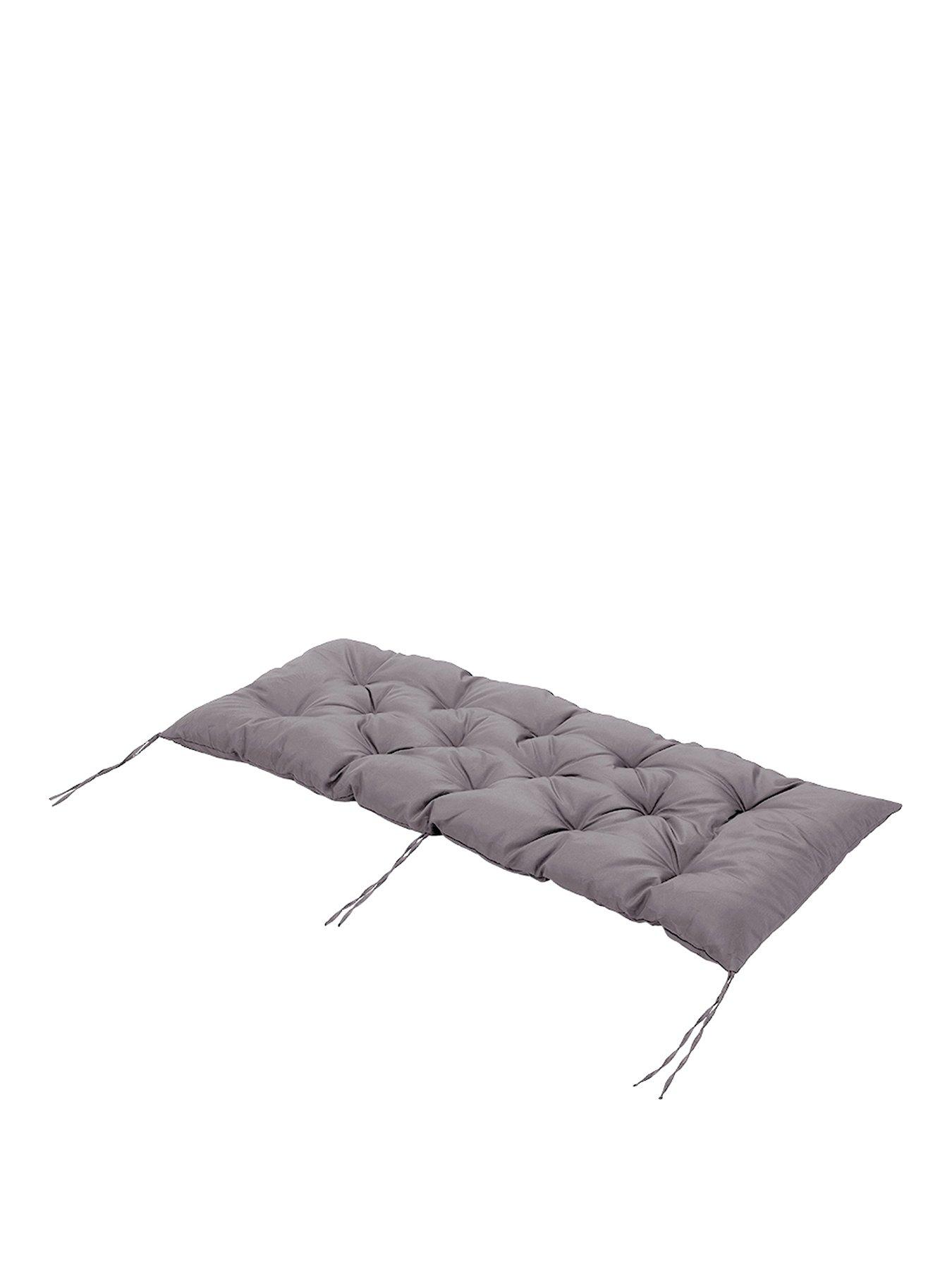Image 2 of 7 of Living and Home Garden Seat Pad Dark Grey L 120cm x W 50cm