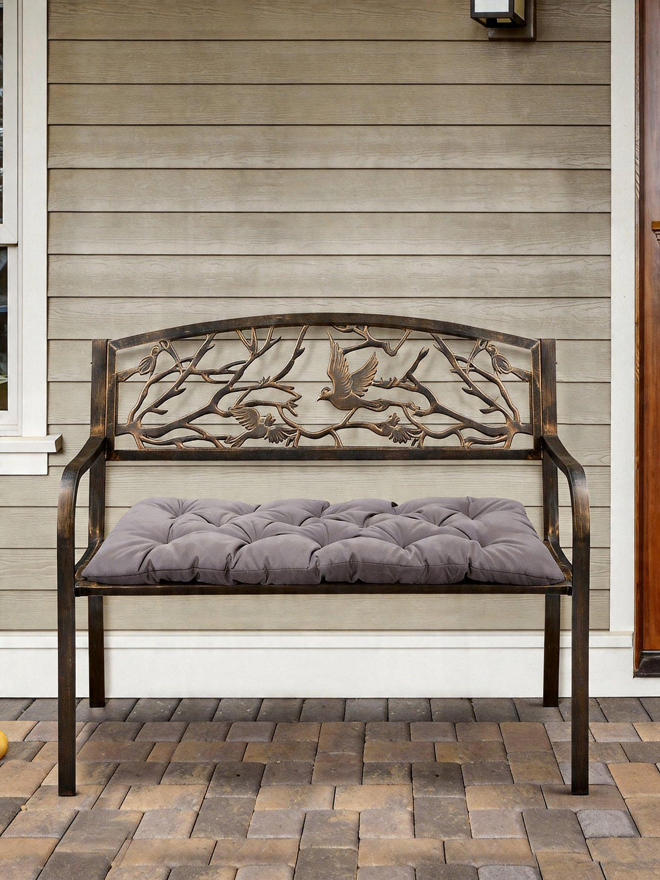 Image 5 of 7 of Living and Home Garden Seat Pad Dark Grey L 120cm x W 50cm