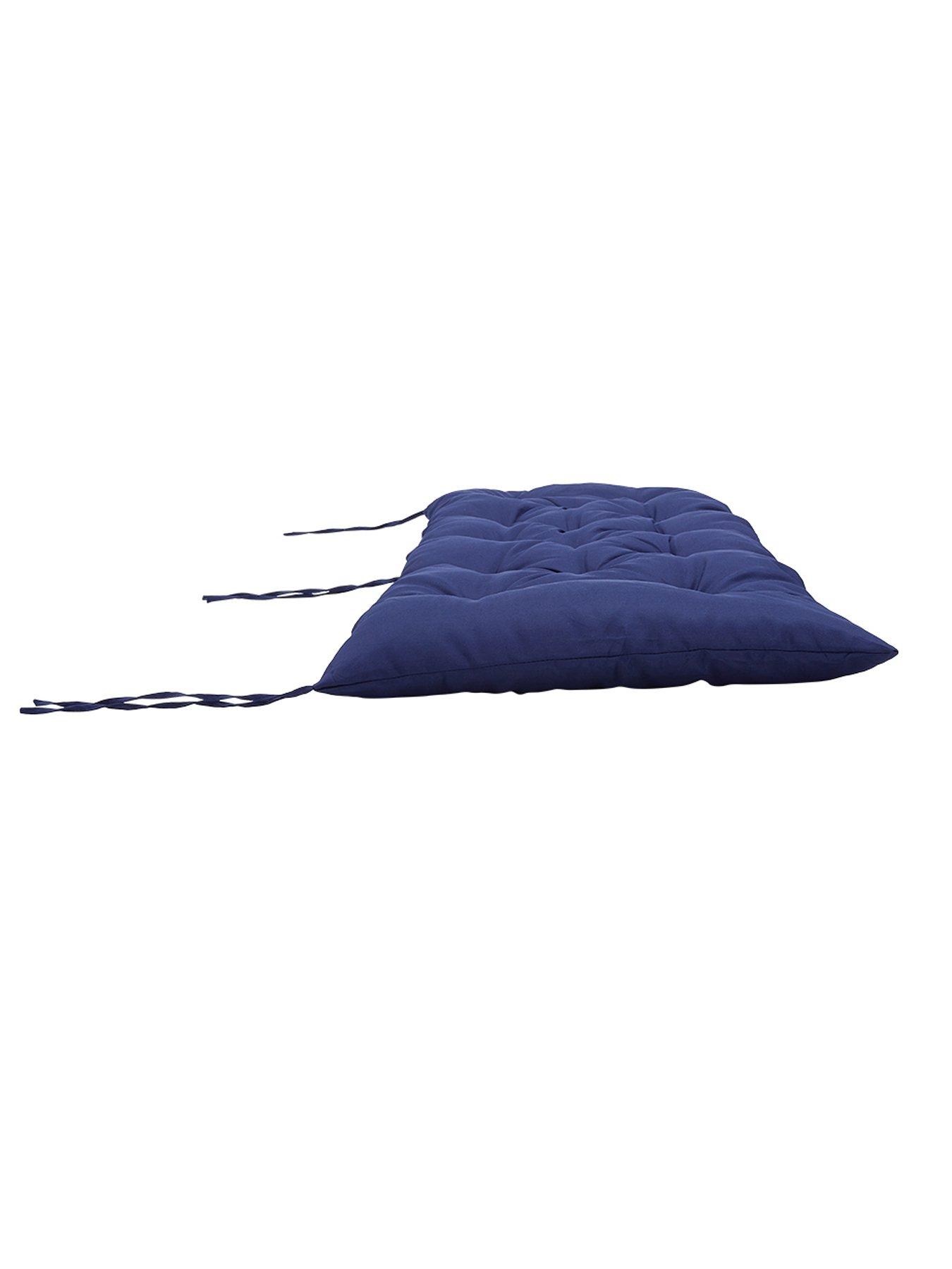 Image 3 of 6 of Living and Home Garden Seat Pad Navy Black L 120cm x W 50cm