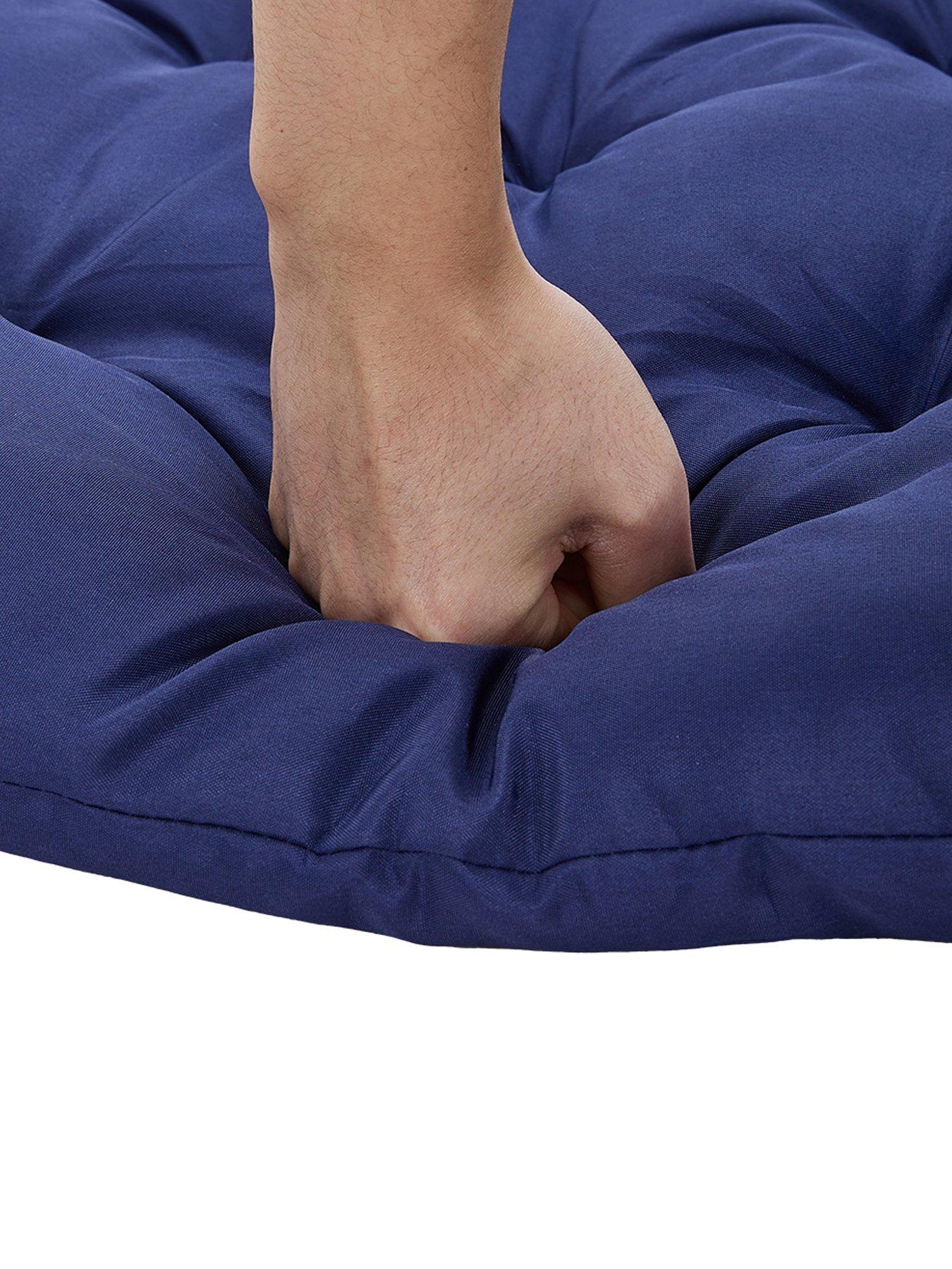 Image 5 of 6 of Living and Home Garden Seat Pad Navy Black L 120cm x W 50cm