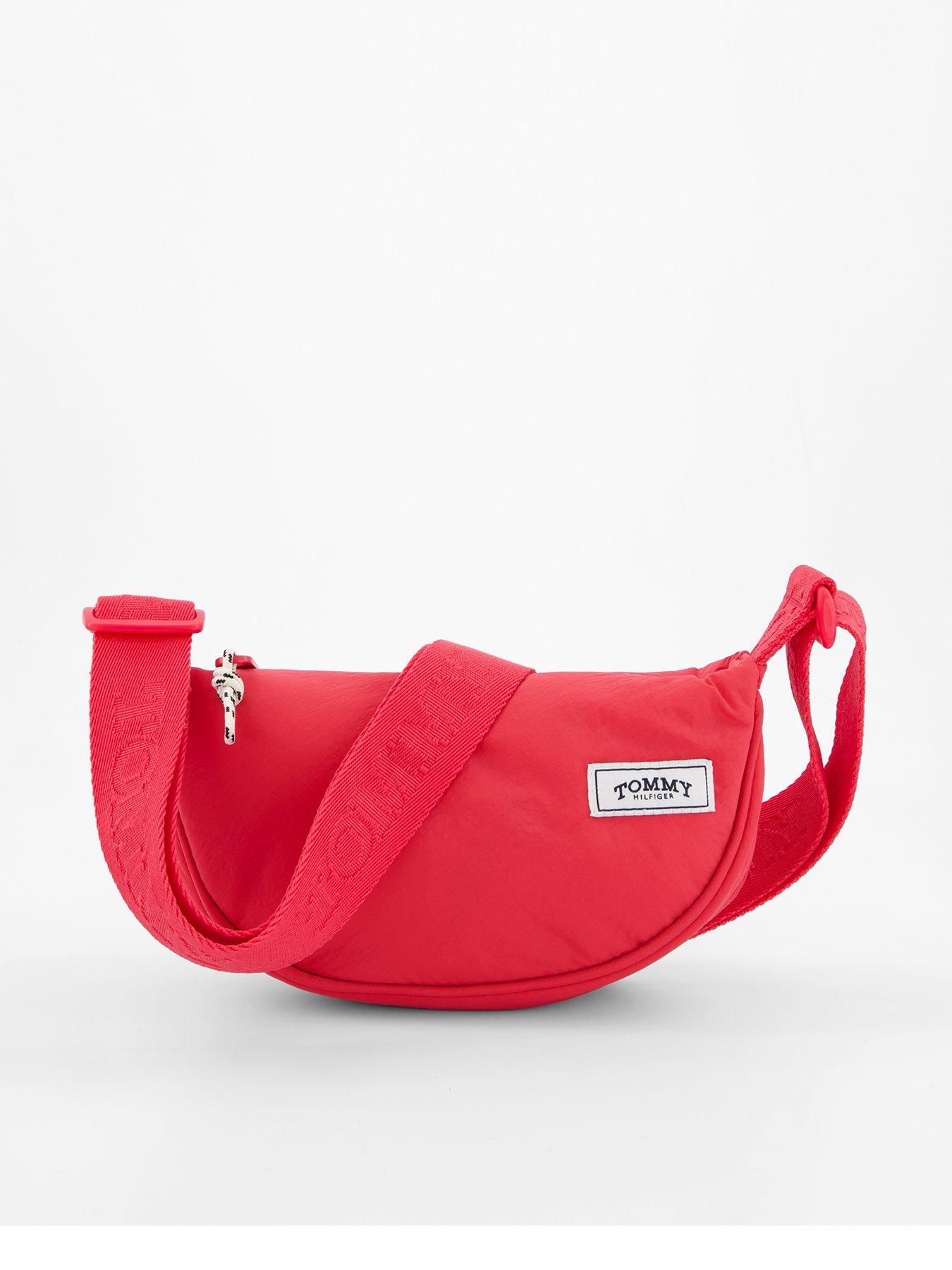 Tommy Hilfiger Girls Cross Body Moon Bag - Pink