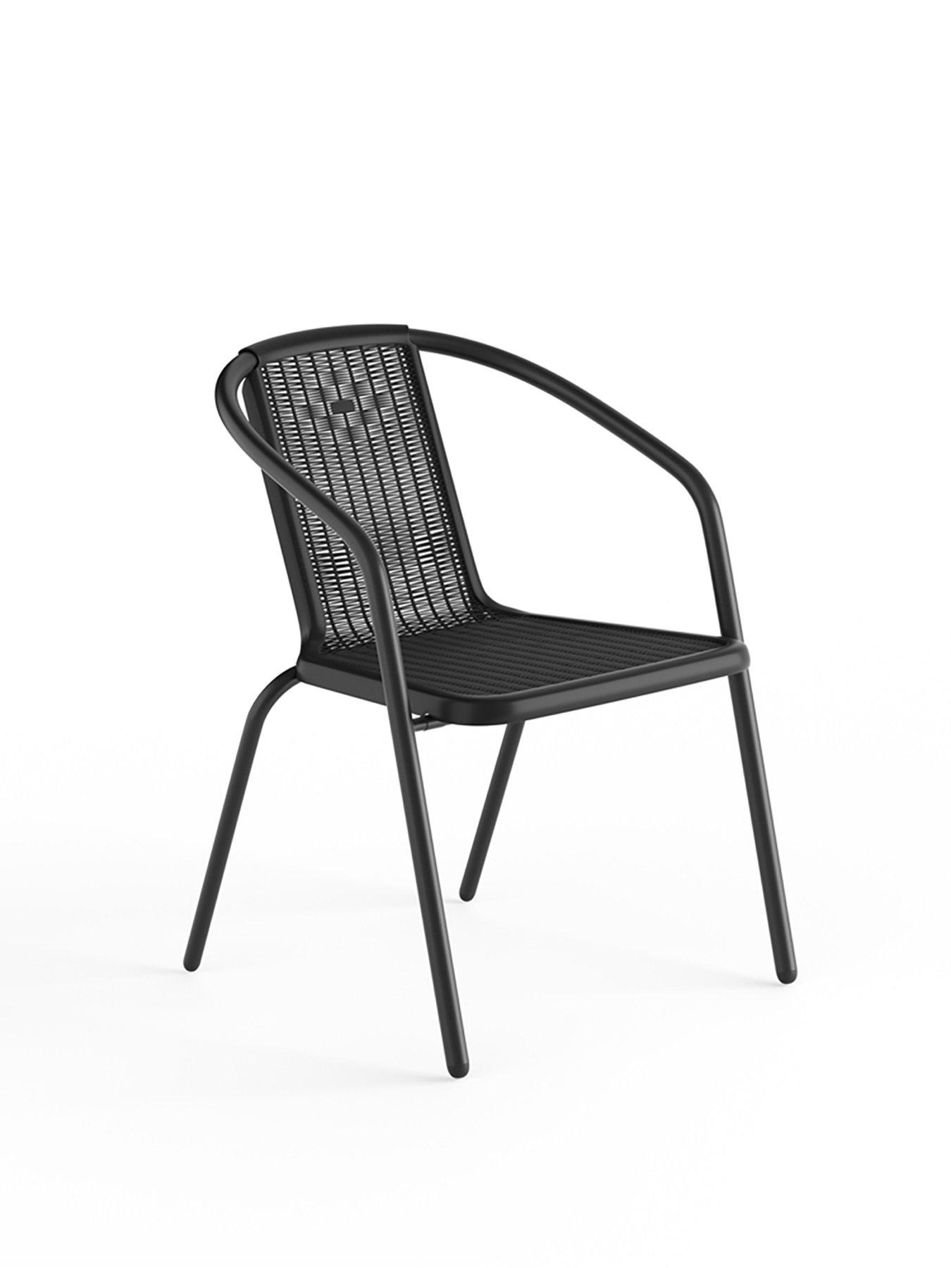 living-and-home-2-pcs-stacking-garden-chair-blackdetail