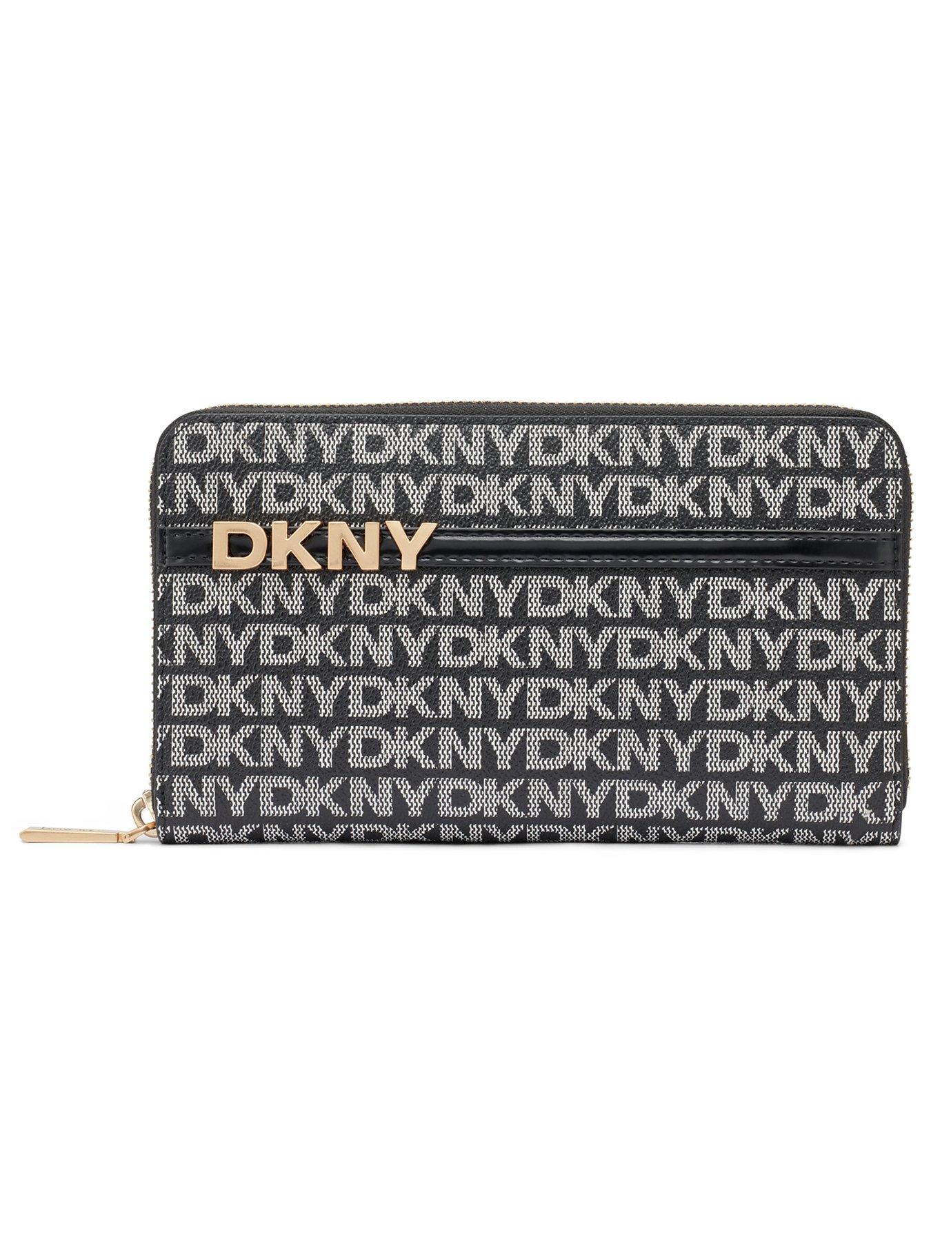 DKNY Avril Zip Around Wallet - Black