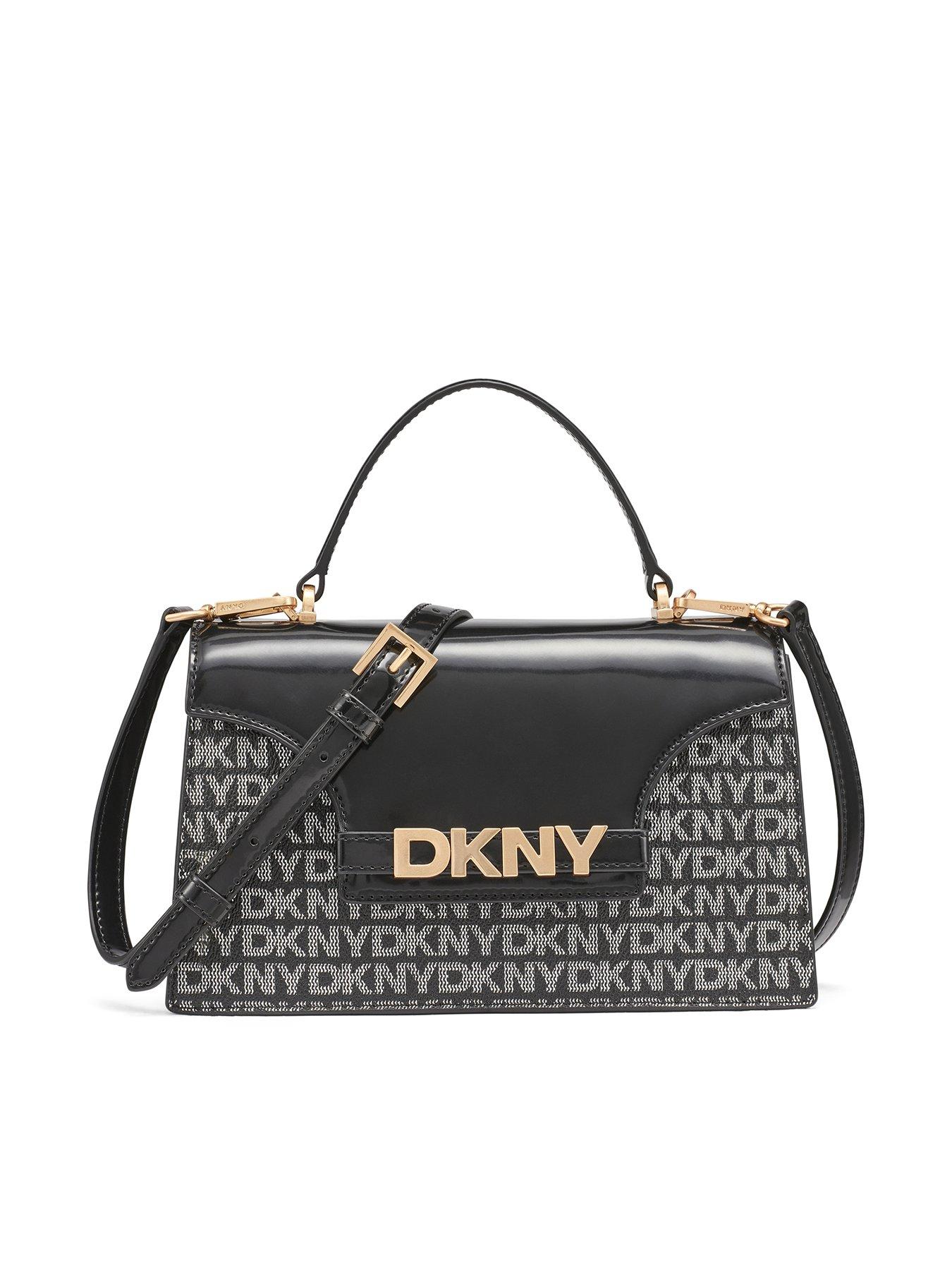 Image 1 of 4 of DKNY Avril Th Flap Satchel - Black