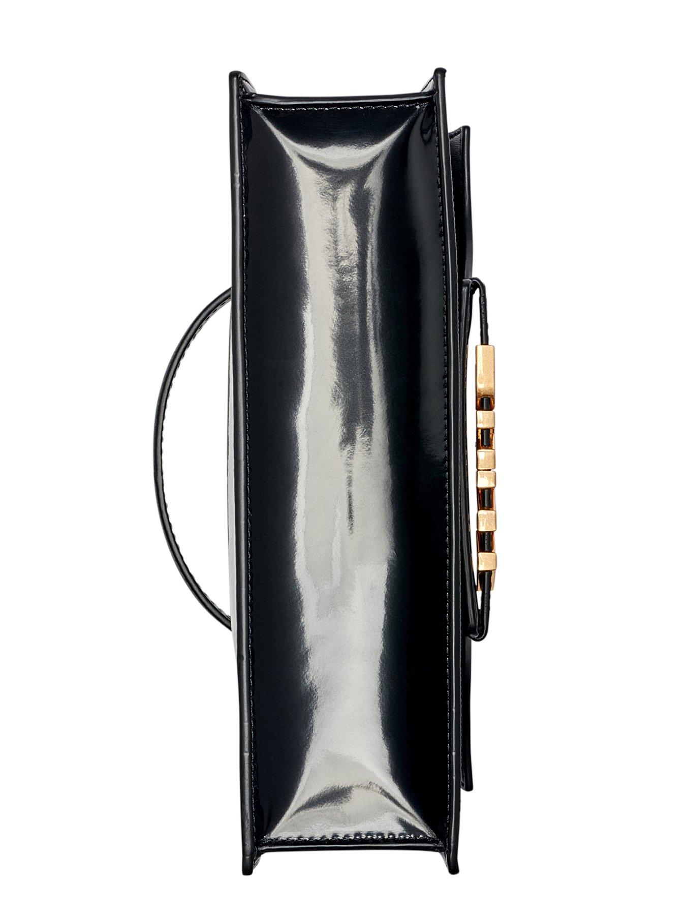 Image 4 of 4 of DKNY Avril Th Flap Satchel - Black