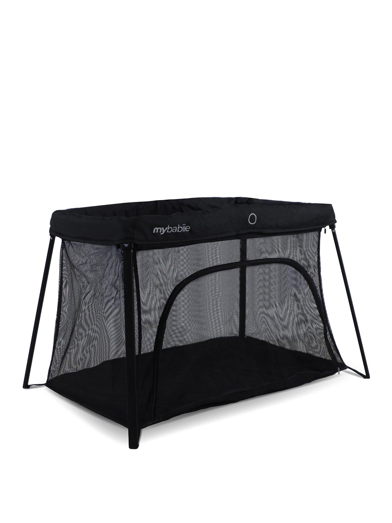 Image 2 of 8 of My Babiie My Babiie MBTC2 Air-Light 2-in-1 Travel Cot - Black