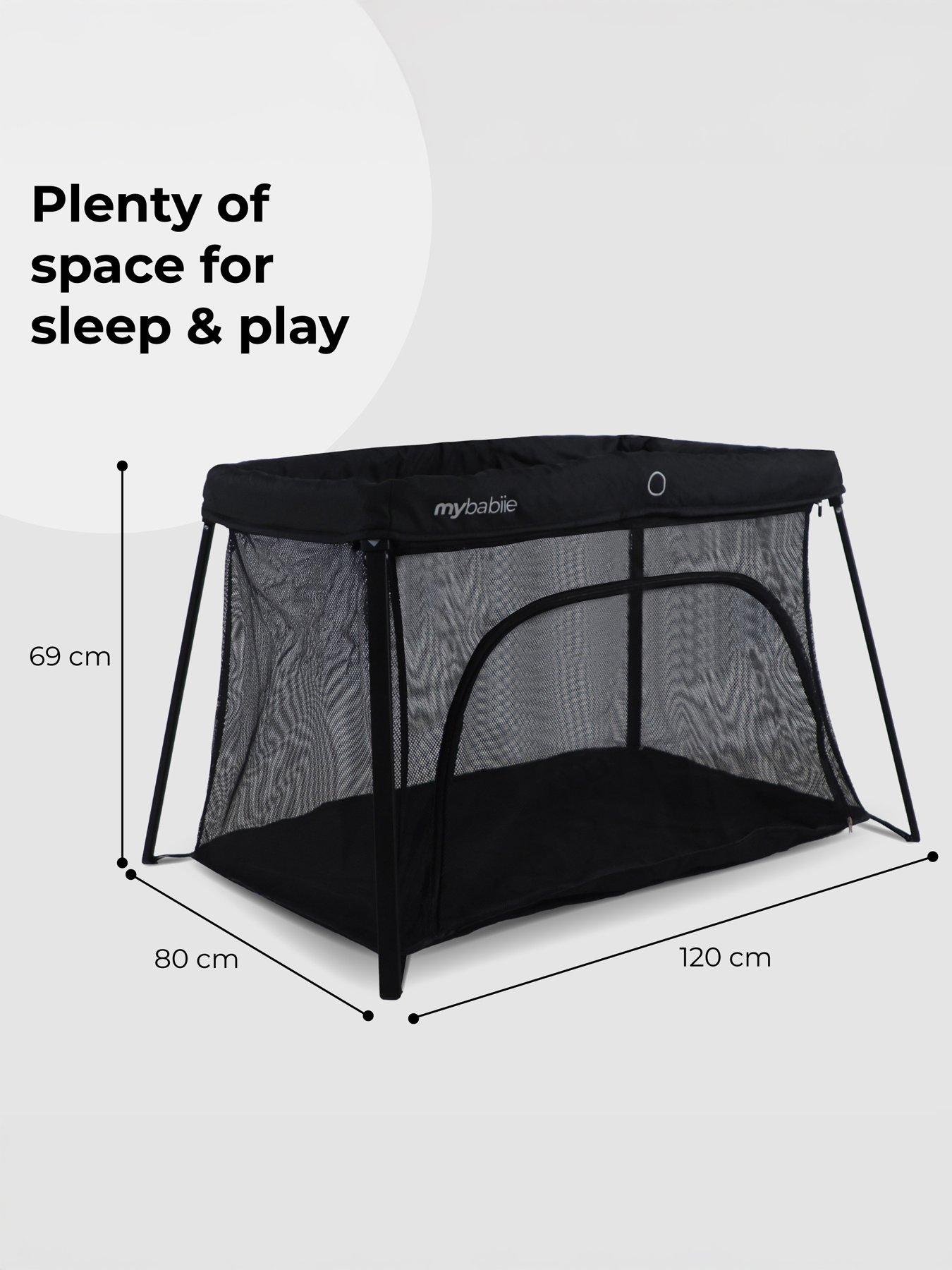 Image 5 of 8 of My Babiie My Babiie MBTC2 Air-Light 2-in-1 Travel Cot - Black