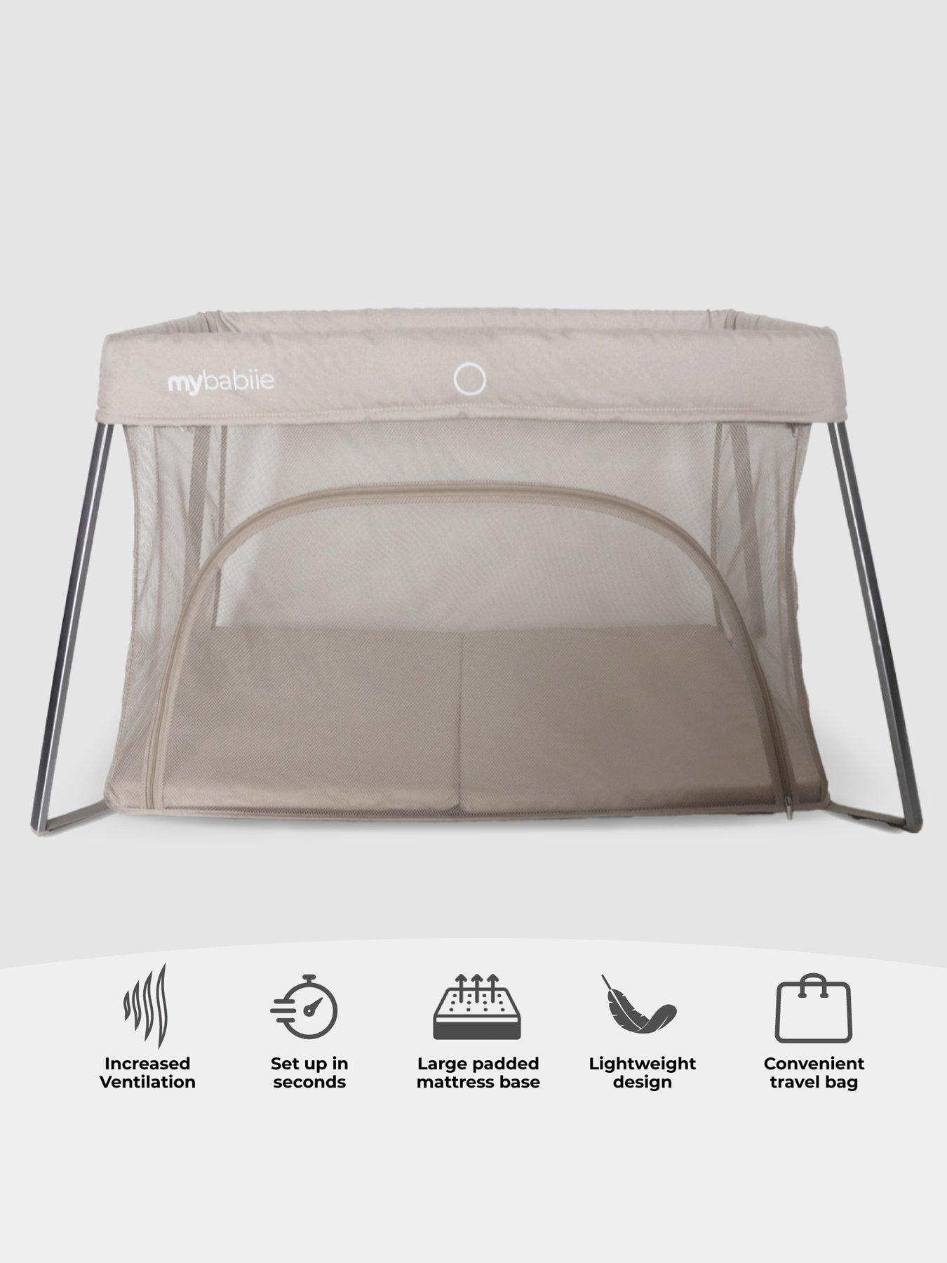 Image 3 of 8 of My Babiie My Babiie MBTC2 Air-Light 2-in-1 Travel Cot - Ivory