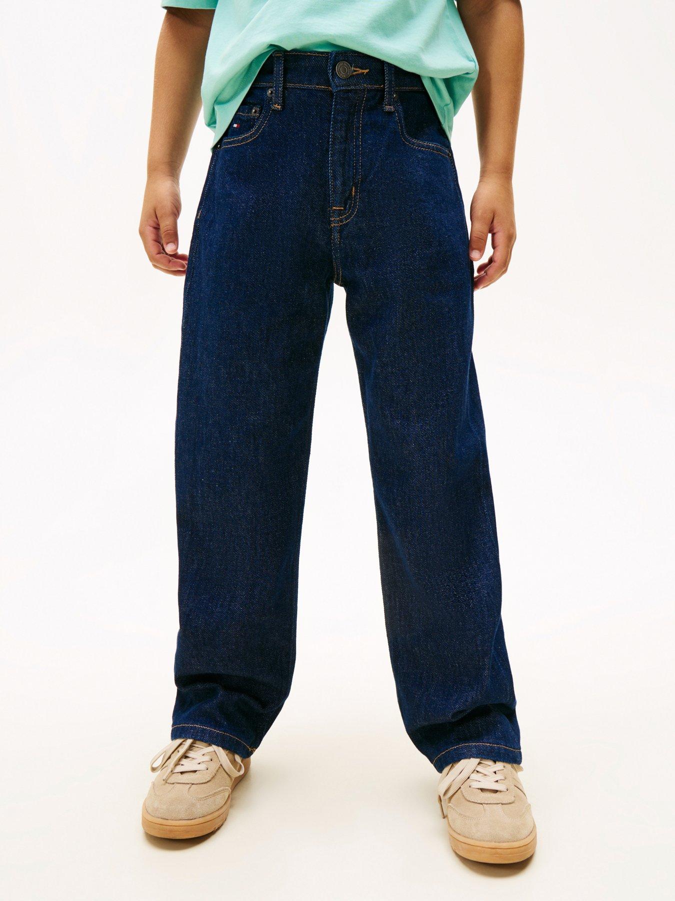 Tommy Hilfiger Boys Relaxed Rinse Jeans - Dark Blue