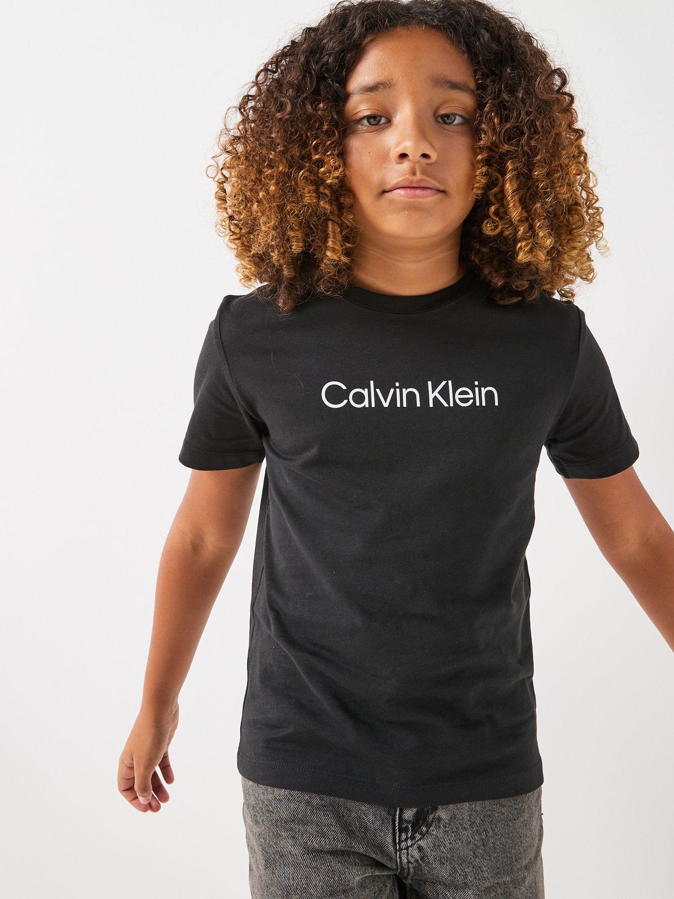 calvin-klein-jeans-kids-inst-logo-short-sleeve-t-shirt-black