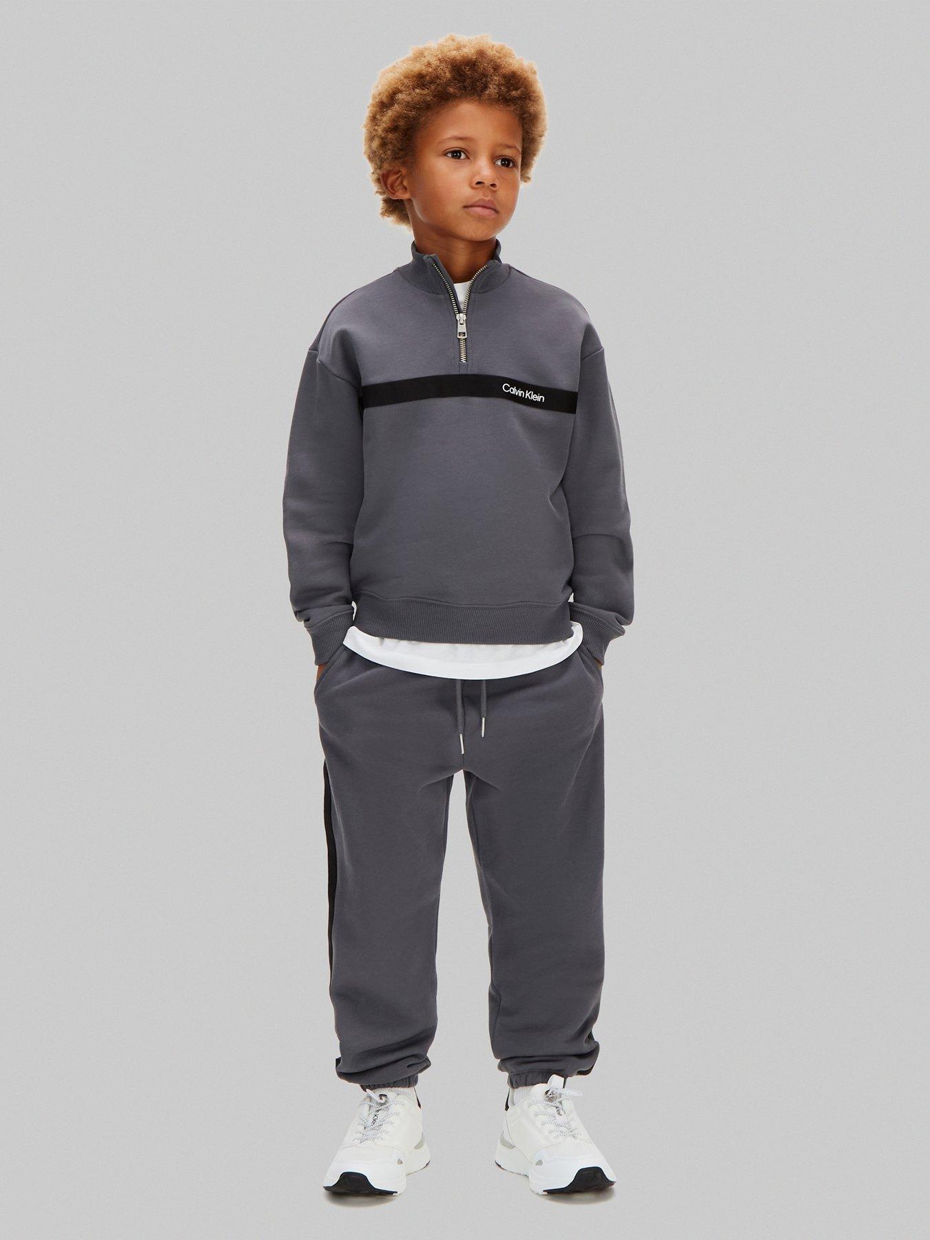 calvin-klein-jeans-boys-half-zip-tape-sweat-and-jogger-set-dark-grey