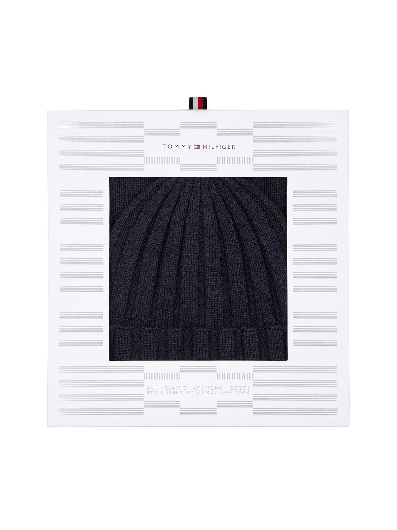 tommy-hilfiger-kids-small-flag-beanie-and-scarf-gift-set-navydetail