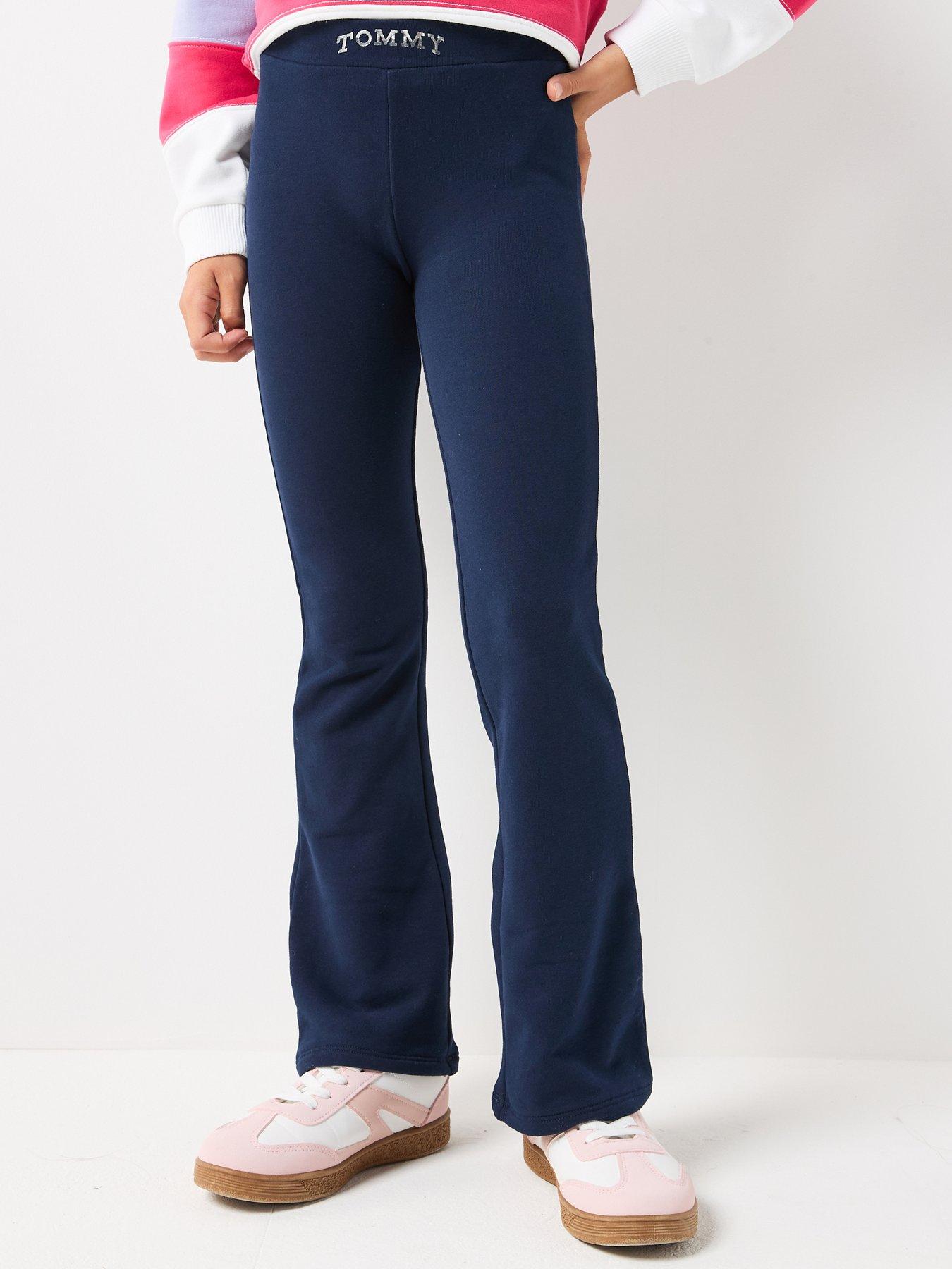 tommy-hilfiger-girls-foil-flare-legging-navy
