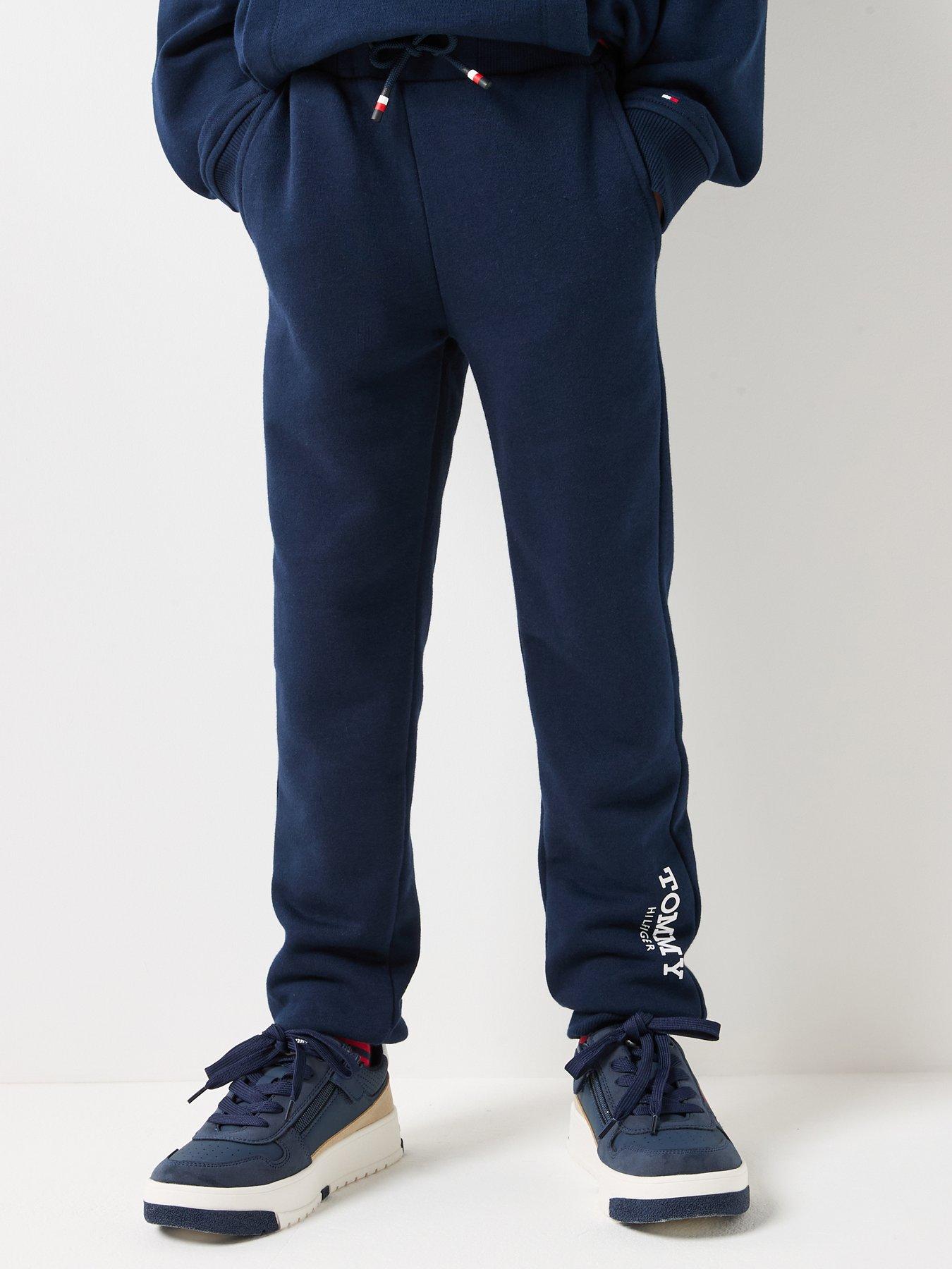 Tommy Hilfiger Boys Monotype Print Sweatpants - Navy