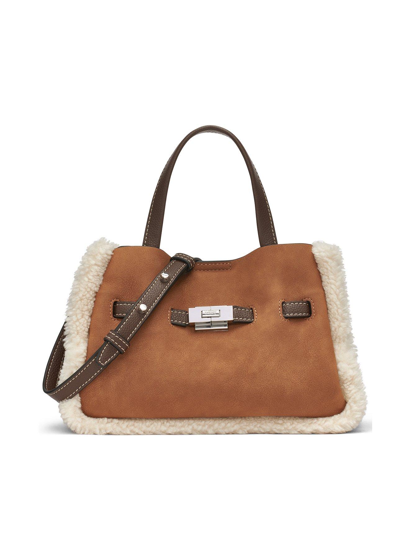DKNY Bryar Small Logo Satchel - Light Brown