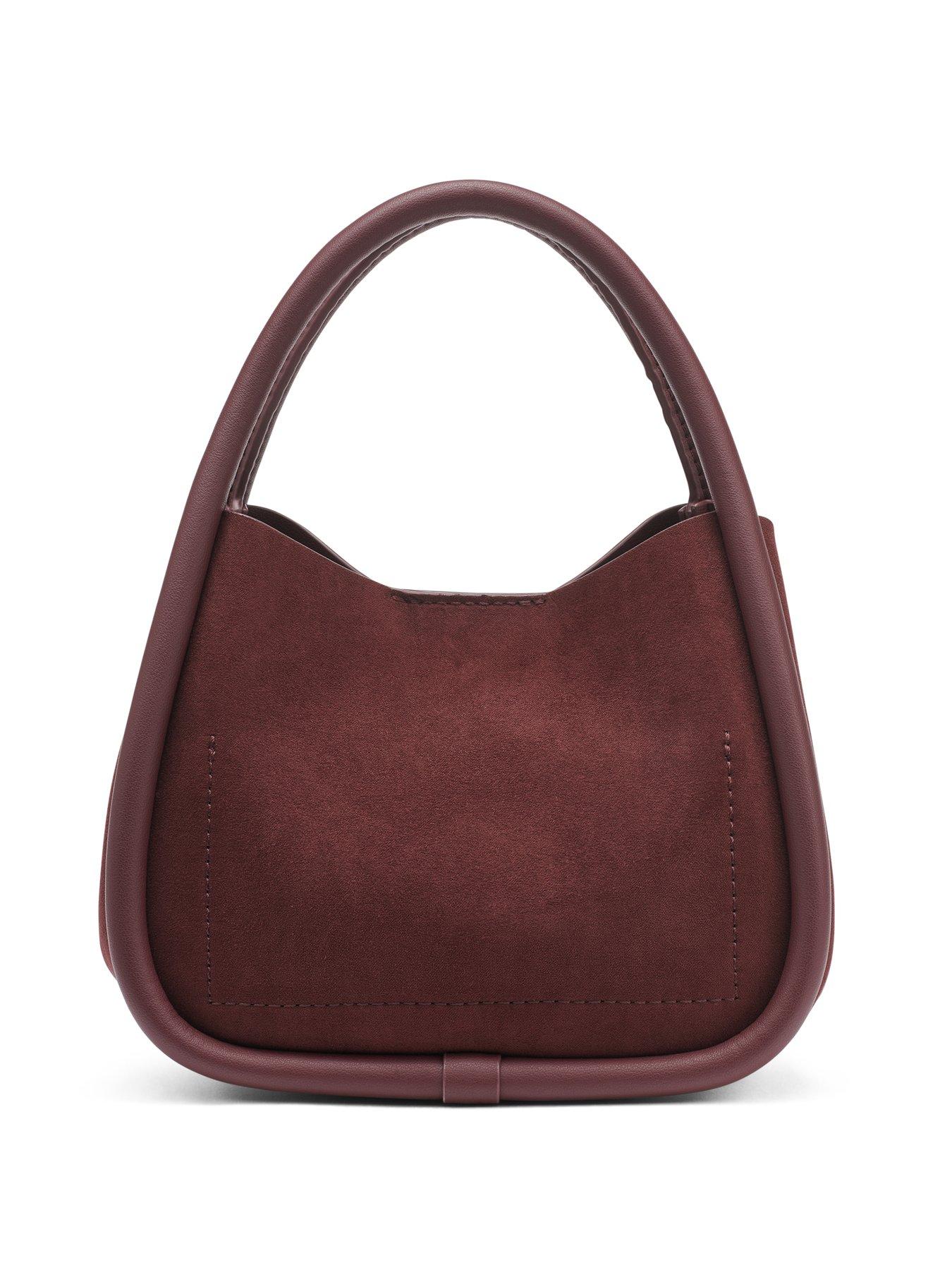 Image 2 of 4 of DKNY Capri Hobo Crossbody Bag - Dark Red