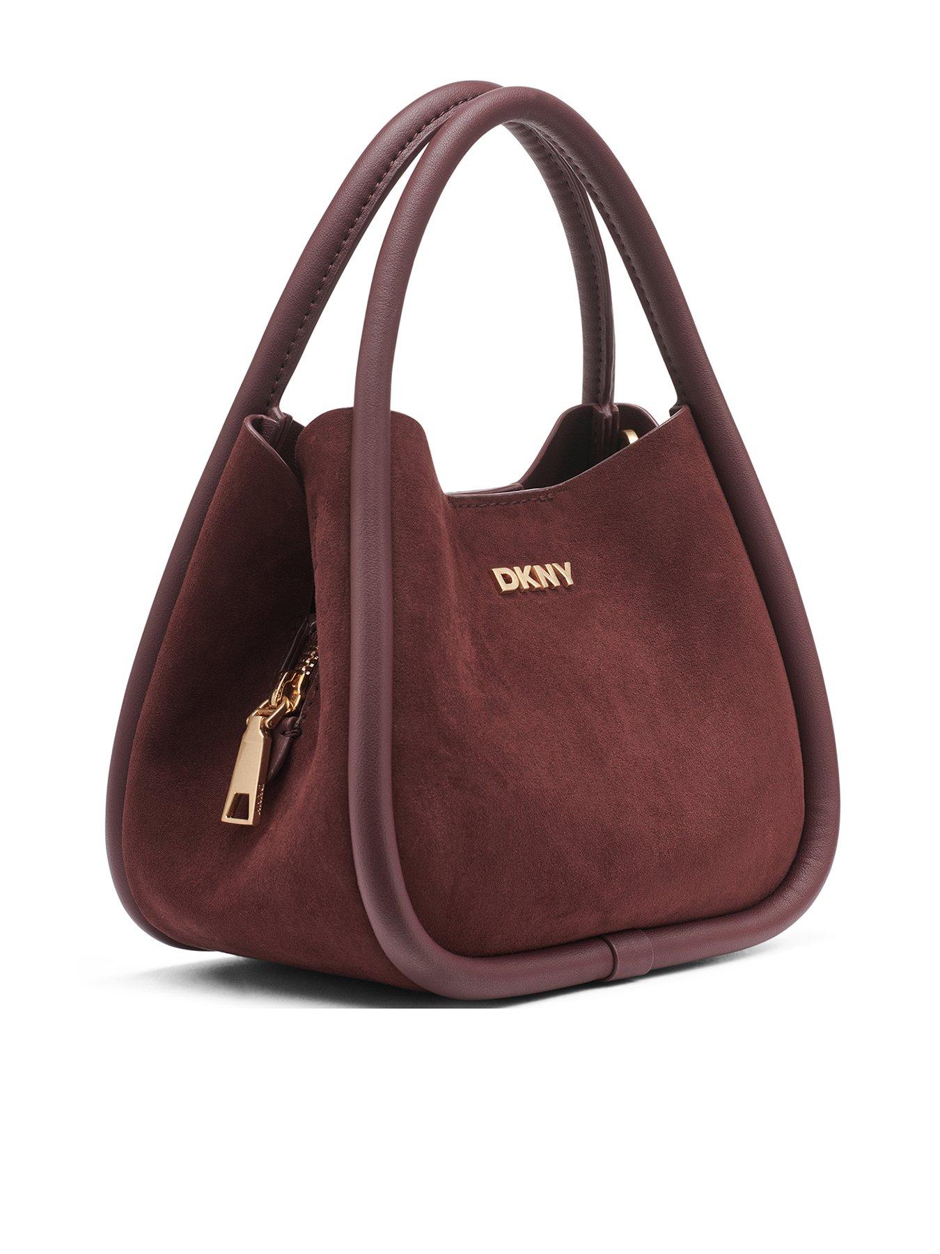 Image 3 of 4 of DKNY Capri Hobo Crossbody Bag - Dark Red