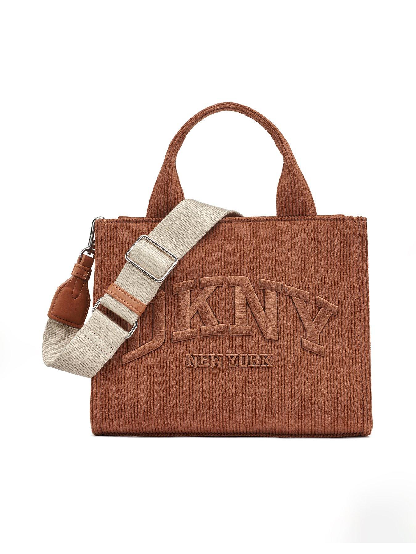 DKNY Hadlee Small Logo Tote Bag - Brown