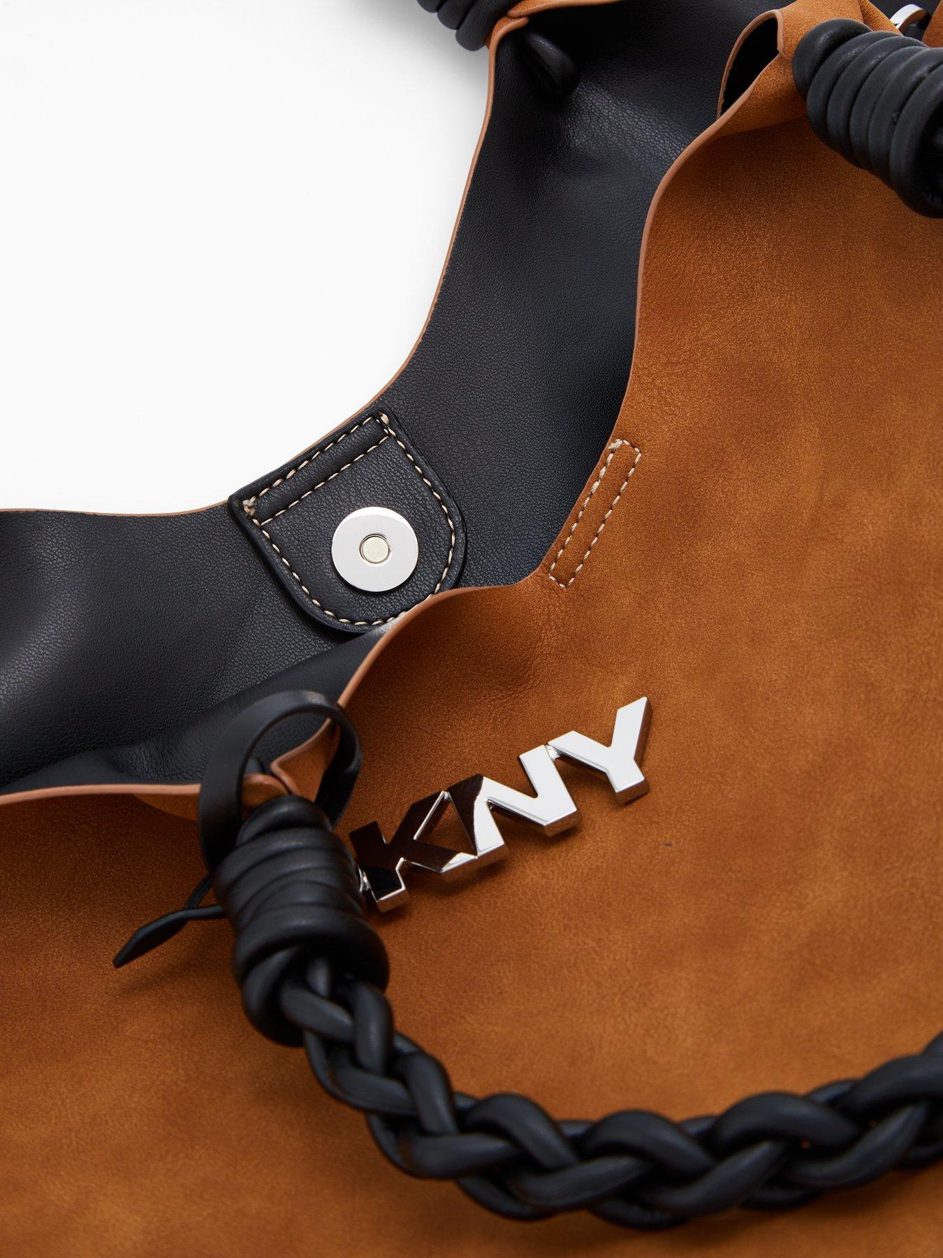 Image 4 of 4 of DKNY Paula Medium Logo Tote Bag - Light Brown