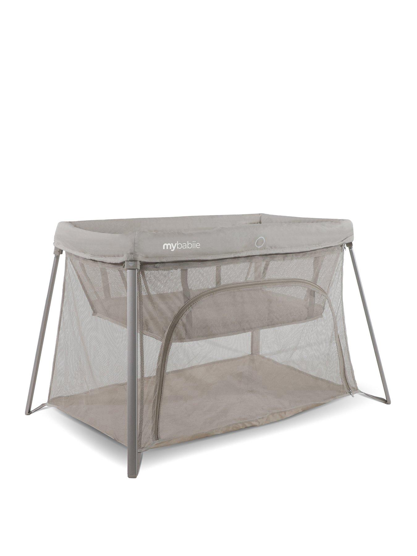 Image 2 of 8 of My Babiie My Babiie MBTC3 Air-Light 3-in-1 Travel Cot with Bassinet - Ivory