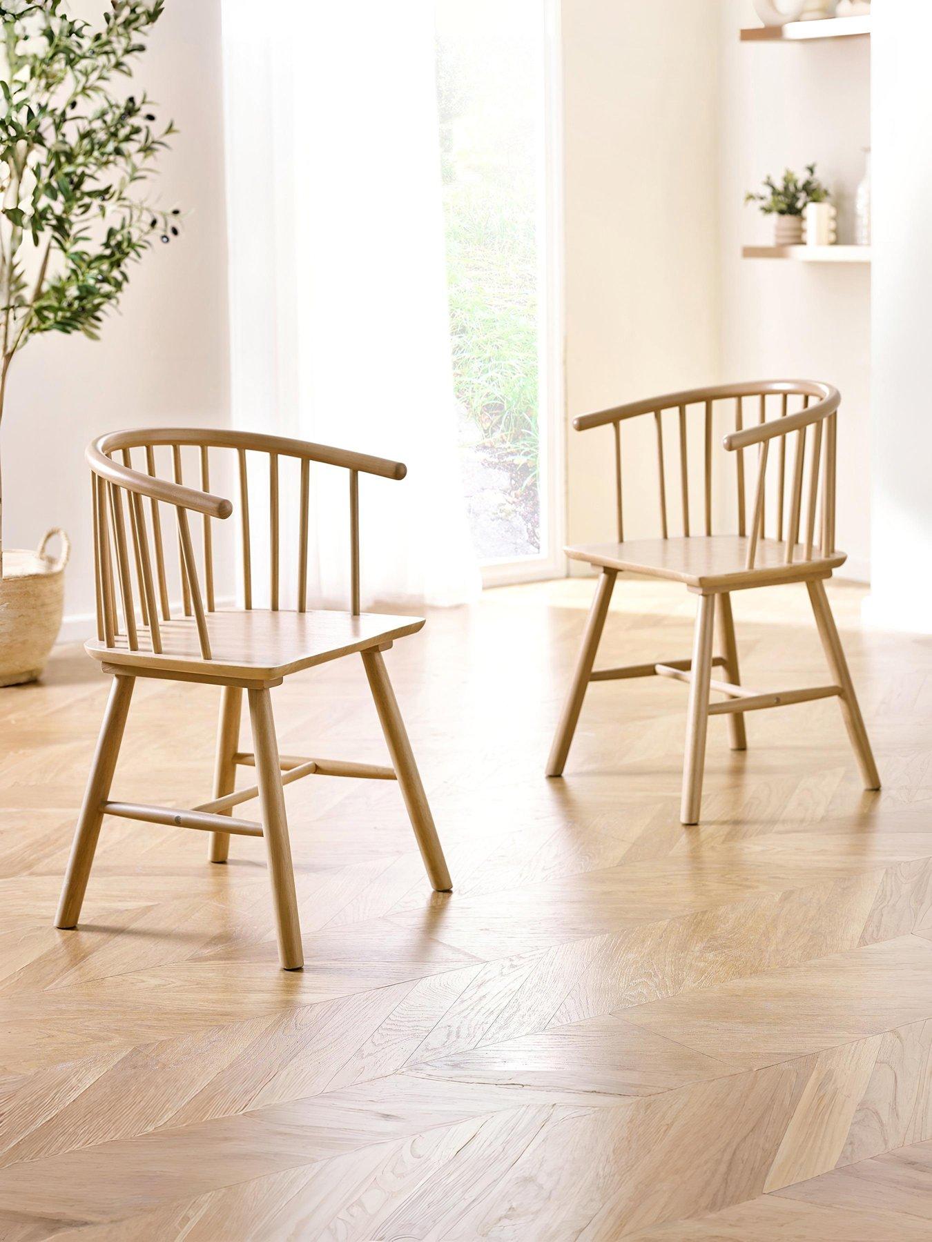 Image 1 of 6 of Julian Bowen Set Of 2 Kaito Dining Chairs