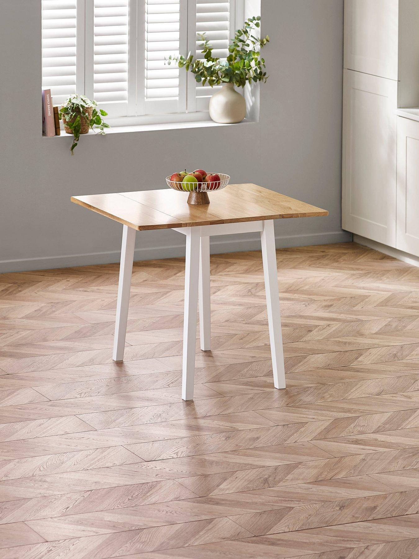Image 6 of 6 of Julian Bowen Linwood Drop Leaf Extending Dining Table
