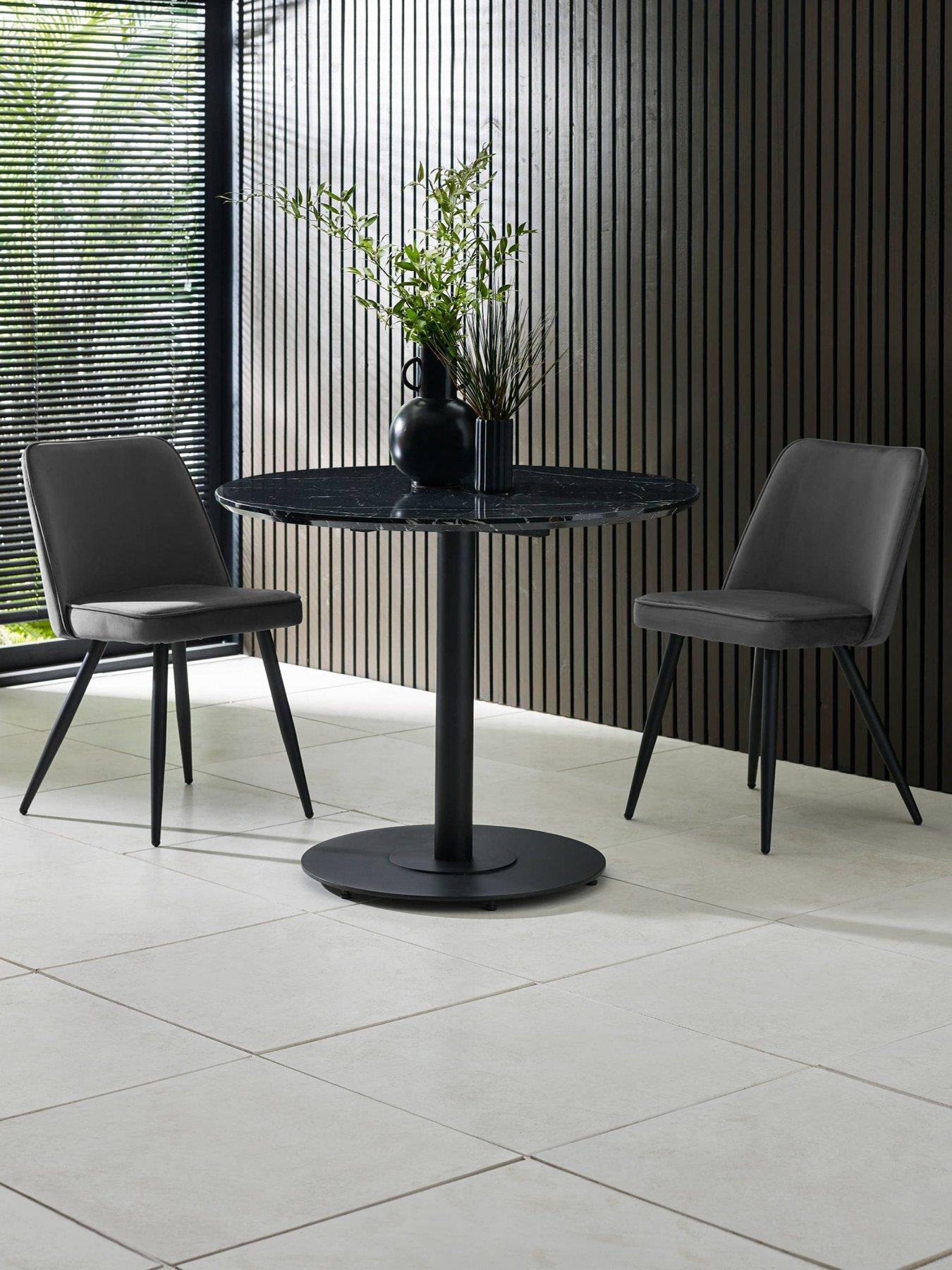 julian-bowen-luca-round-dining-table-black-marble