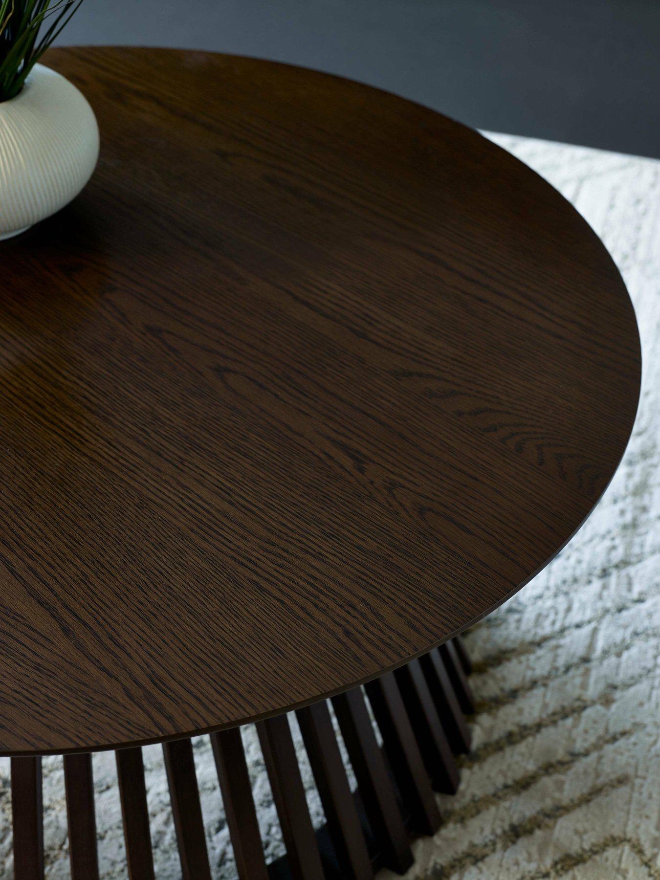 Image 4 of 4 of Julian Bowen Ollie Slatted Coffee Table - Cocoa Oak