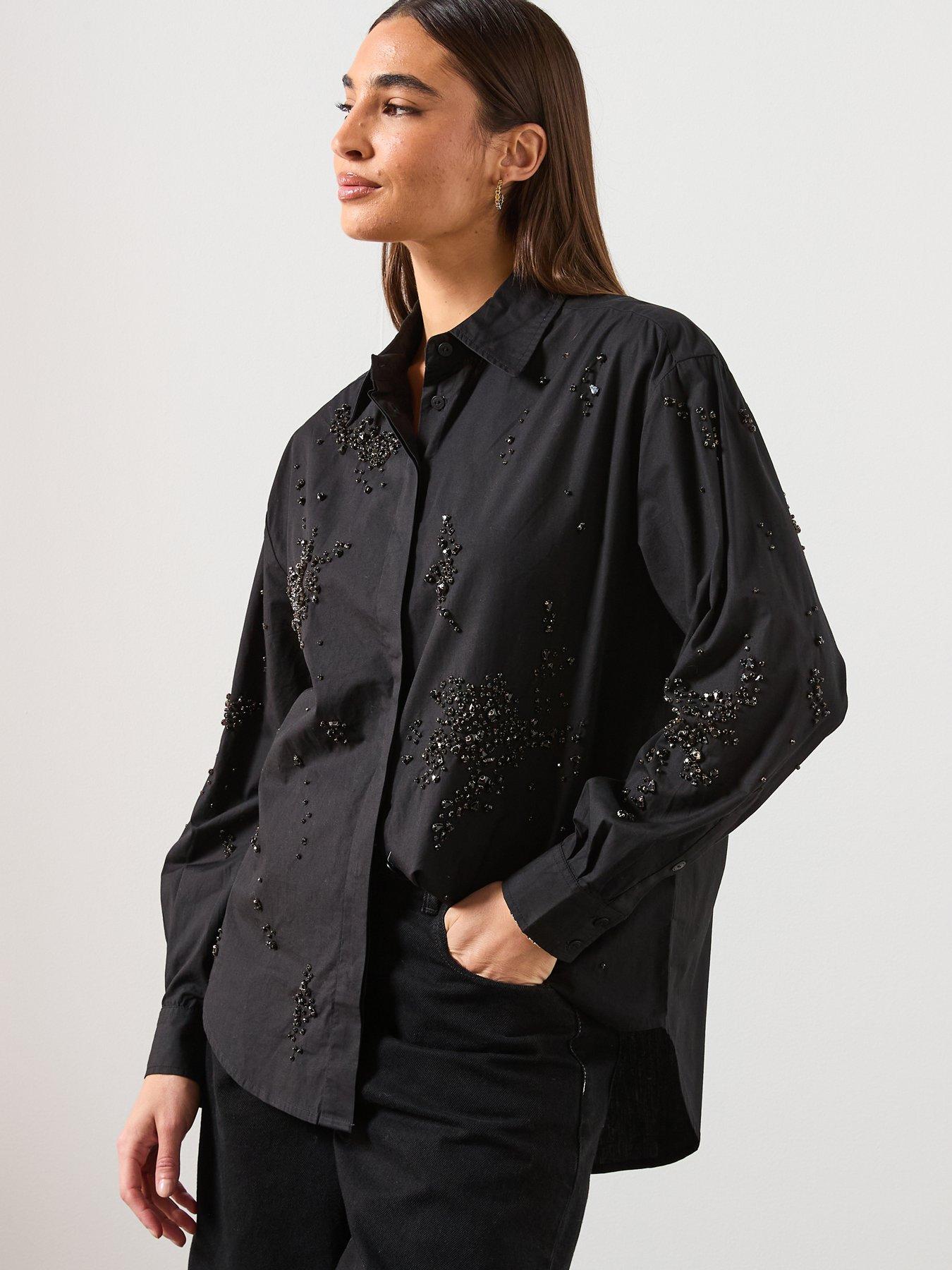 allsaints-gemi-embellished-shirt-blackdetail