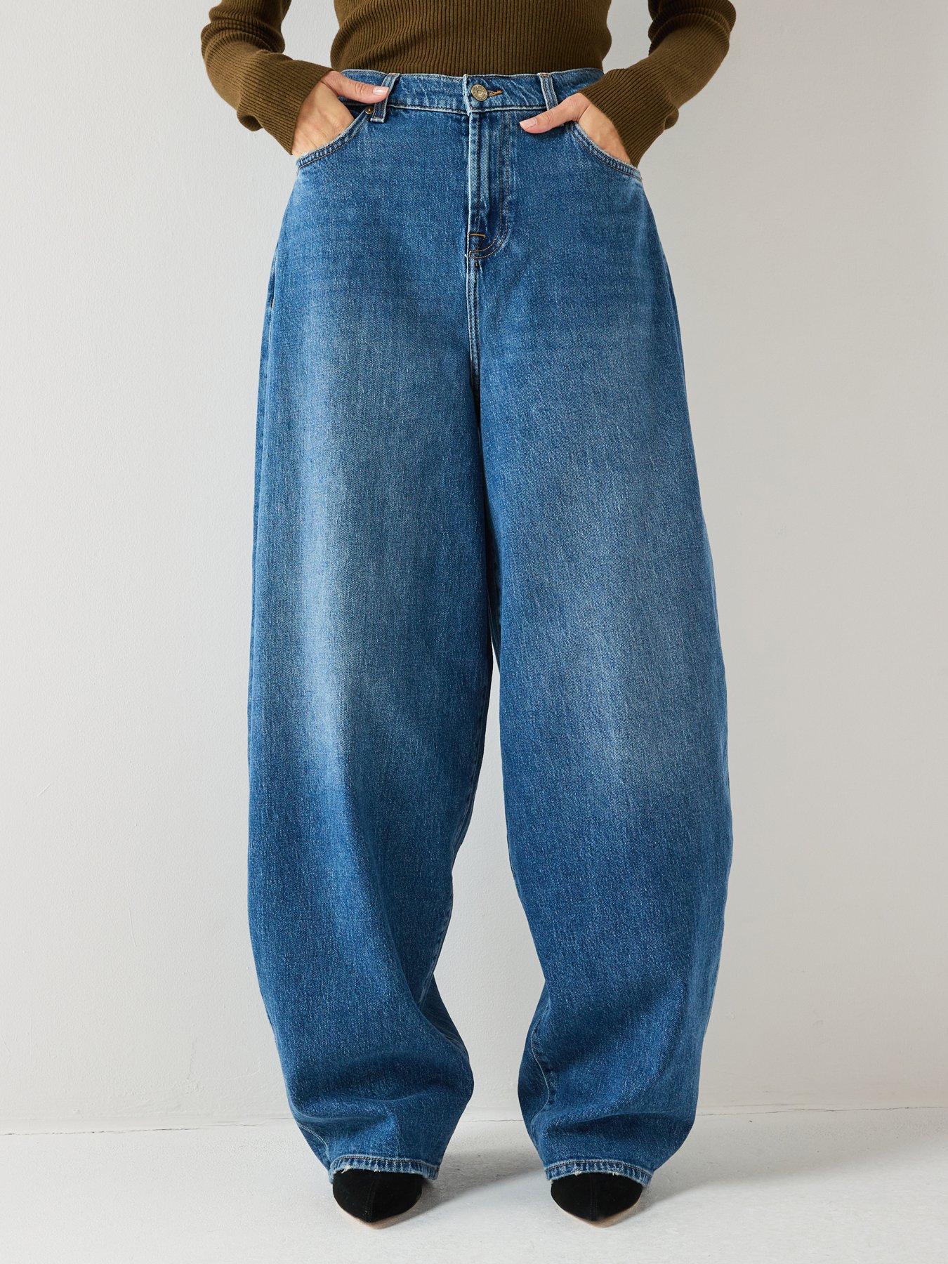 7 FOR ALL MANKIND Balloon Fit Jeans - Dark Wash