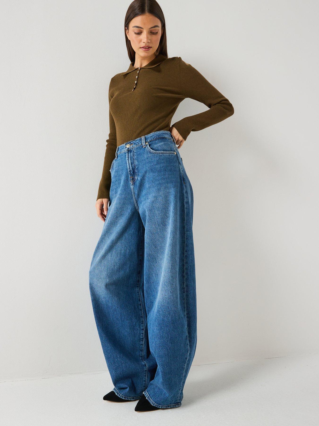 Image 5 of 6 of 7 FOR ALL MANKIND Balloon Fit Jeans - Dark Wash