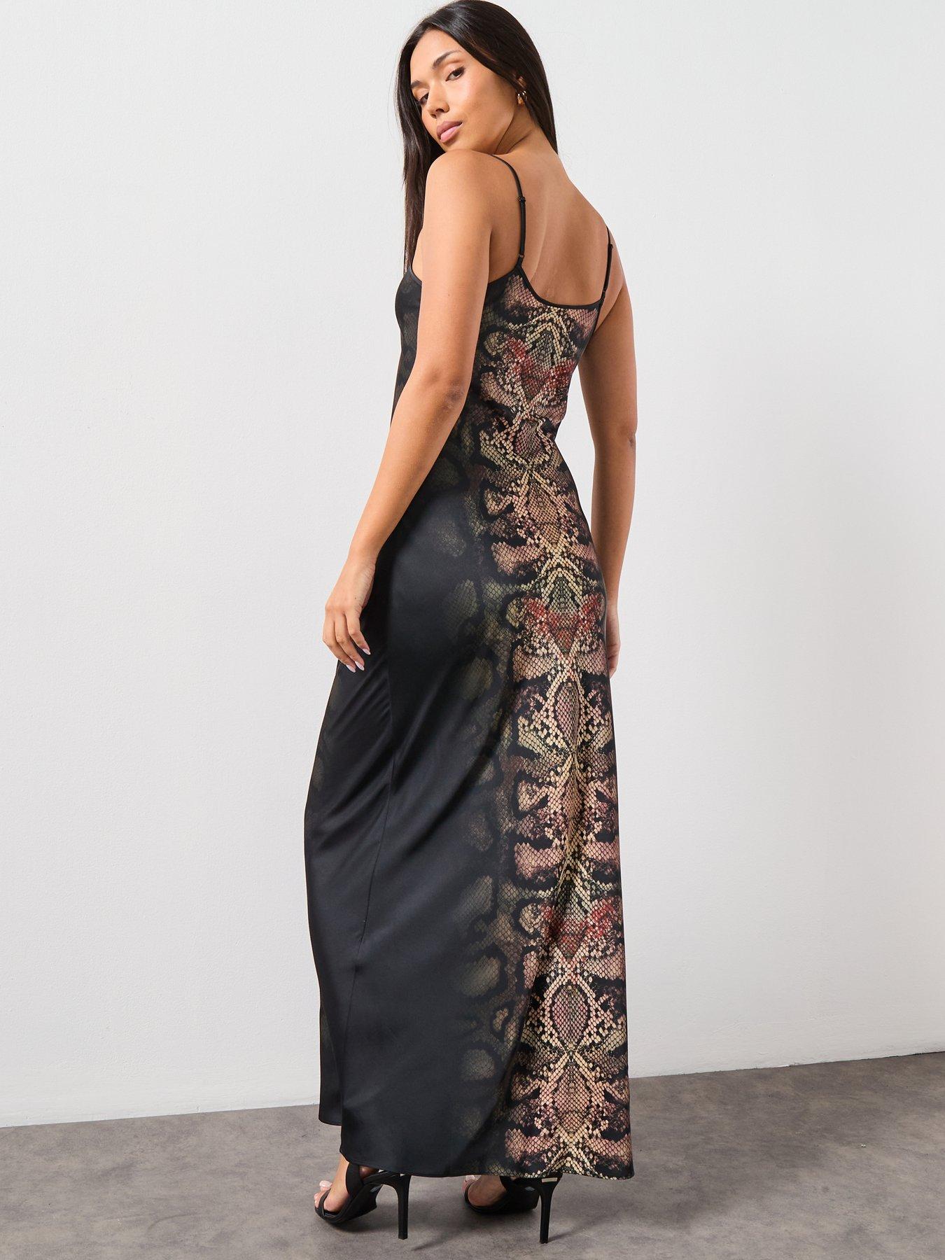 Image 2 of 6 of AllSaints Bryony Maxi Dress - Black