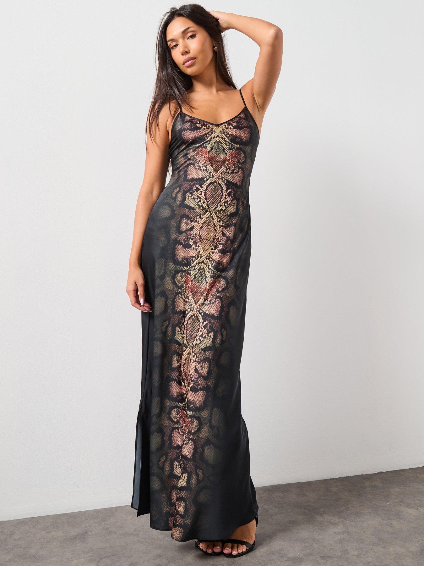Image 6 of 6 of AllSaints Bryony Maxi Dress - Black