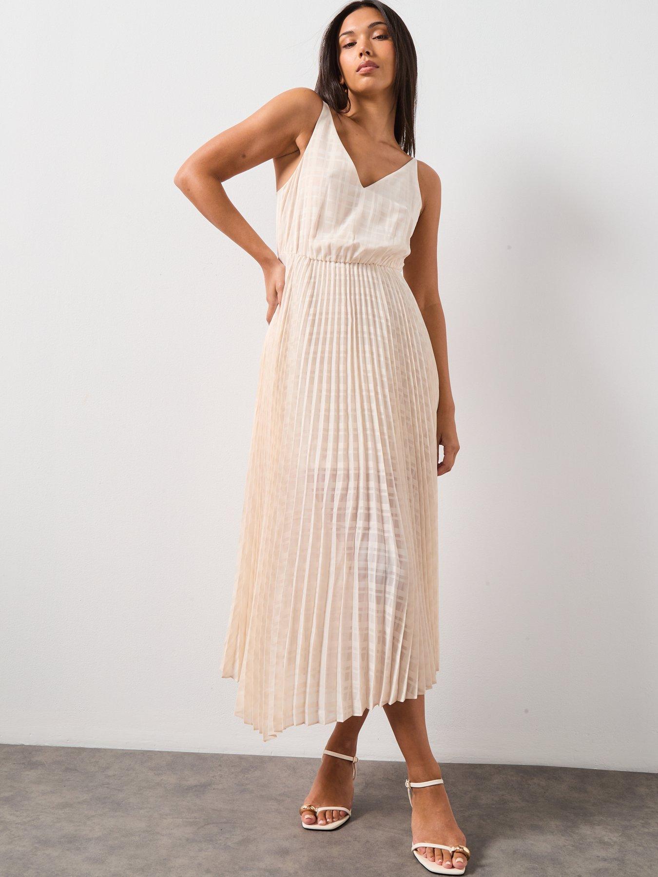 Image 3 of 6 of AllSaints Sinead Dress - Cream