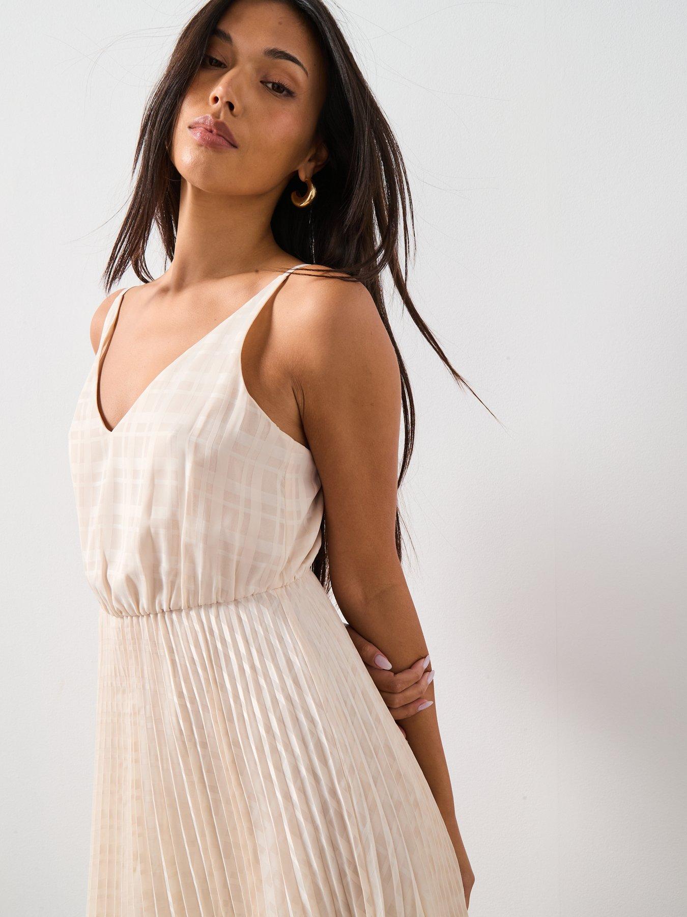 Image 4 of 6 of AllSaints Sinead Dress - Cream