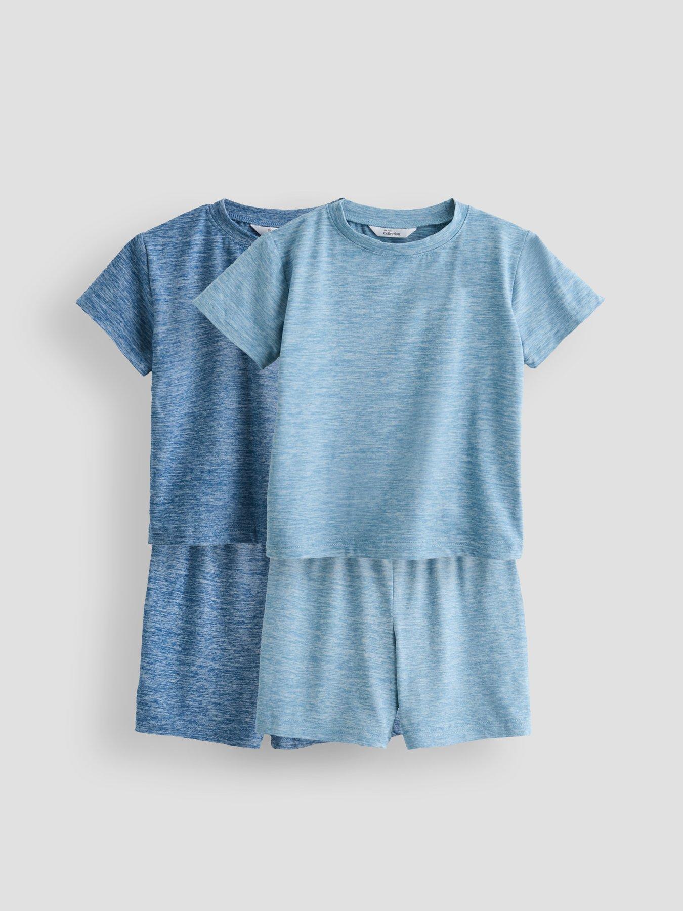 Image 1 of 6 of The Very Collection Boys 2 Pack Lounge Shortie Pyjamas - Multi